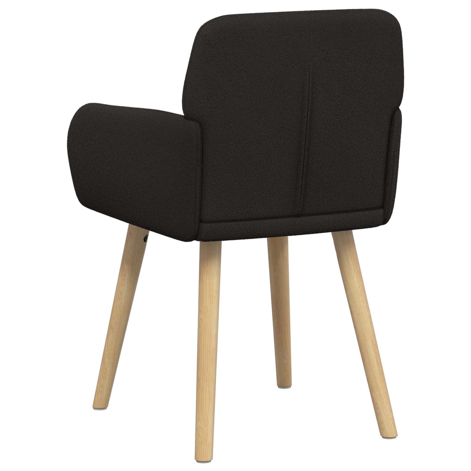 vidaXL Krzesła jadalne 2 pcs Bouclé Czarny 59 x 57 x 85 cm