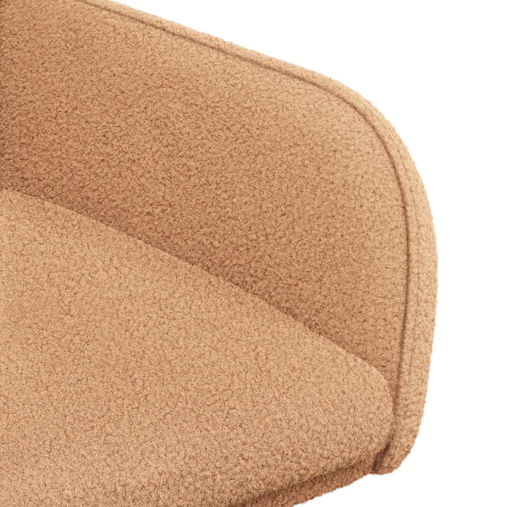 vidaXL Krzesła jadalne 2 pcs Bouclé Beżowy 59 x 57 x 85 cm