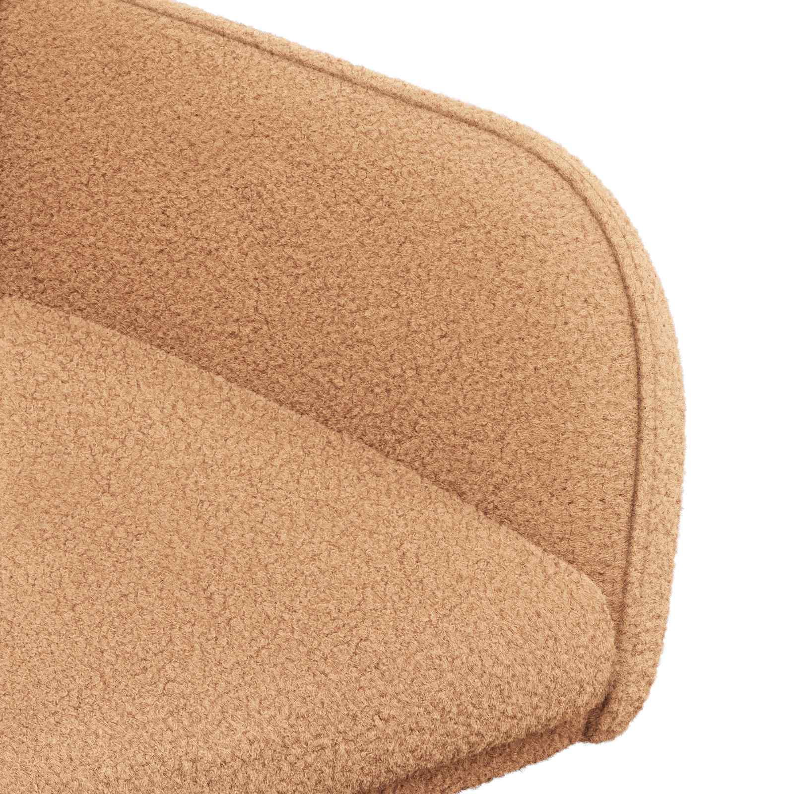 vidaXL Krzesła jadalne 2 pcs Bouclé Beżowy 59 x 57 x 85 cm