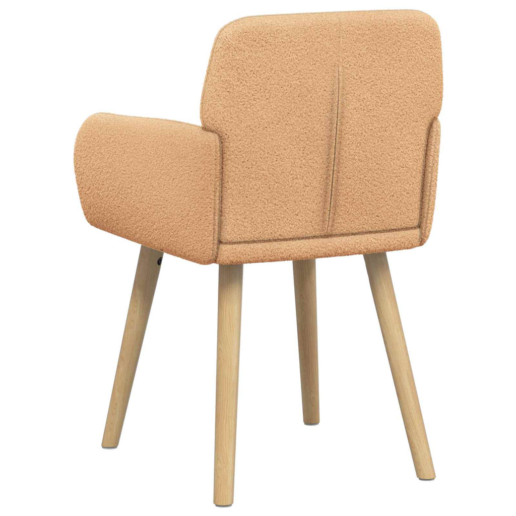 vidaXL Krzesła jadalne 2 pcs Bouclé Beżowy 59 x 57 x 85 cm