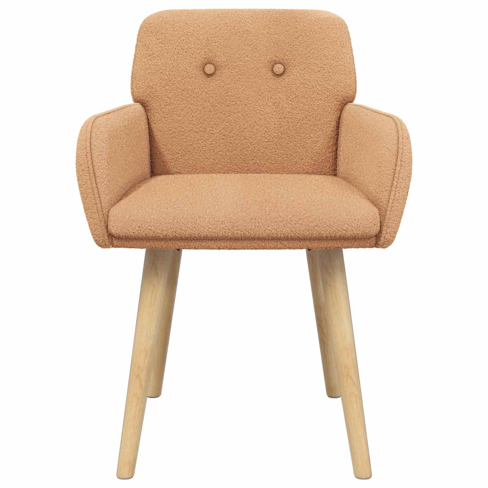 vidaXL Krzesła jadalne 2 pcs Bouclé Beżowy 59 x 57 x 85 cm