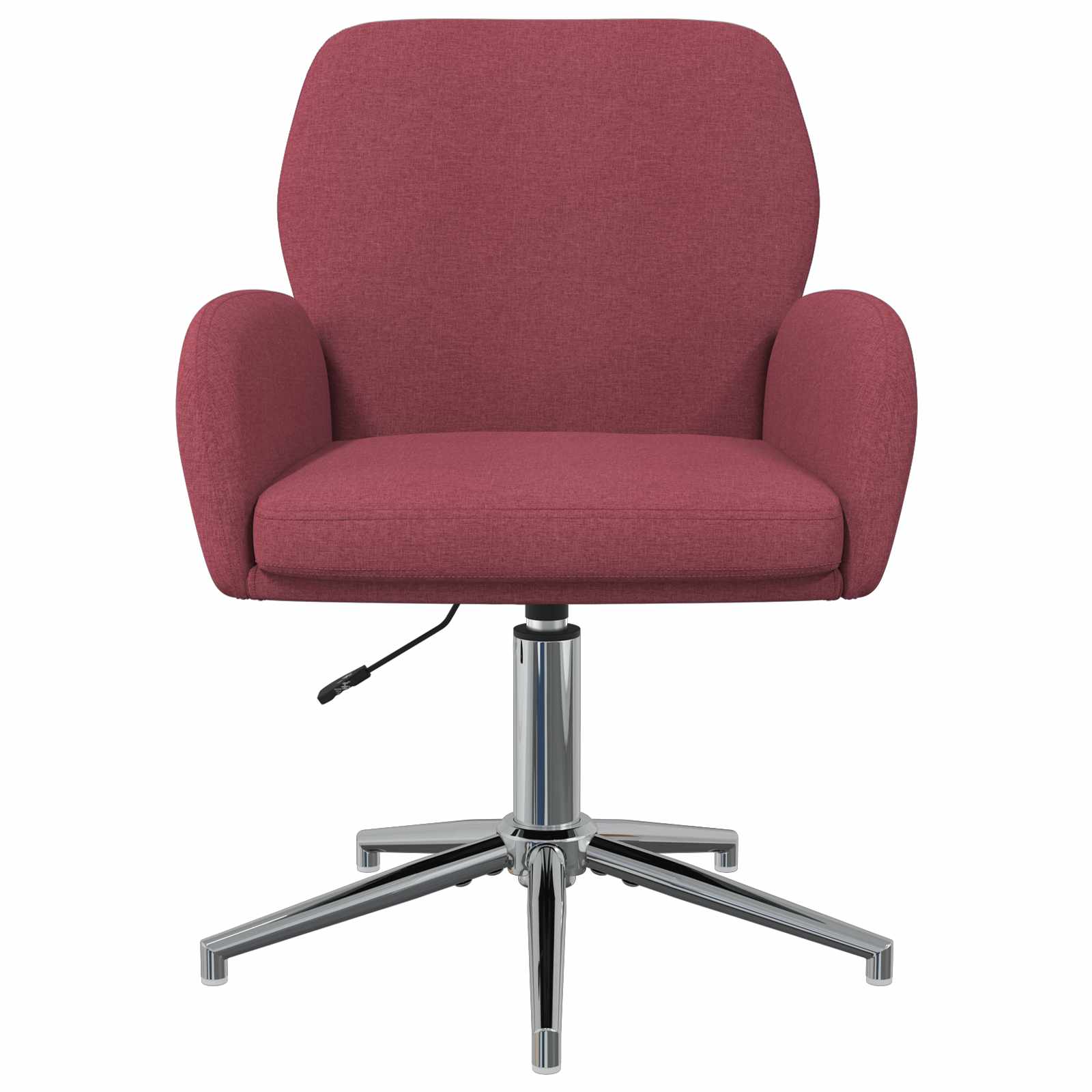 vidaXL Obrotowe krzesło biurowe 54 x 58 x 90 cm Czerwone wino tkanina