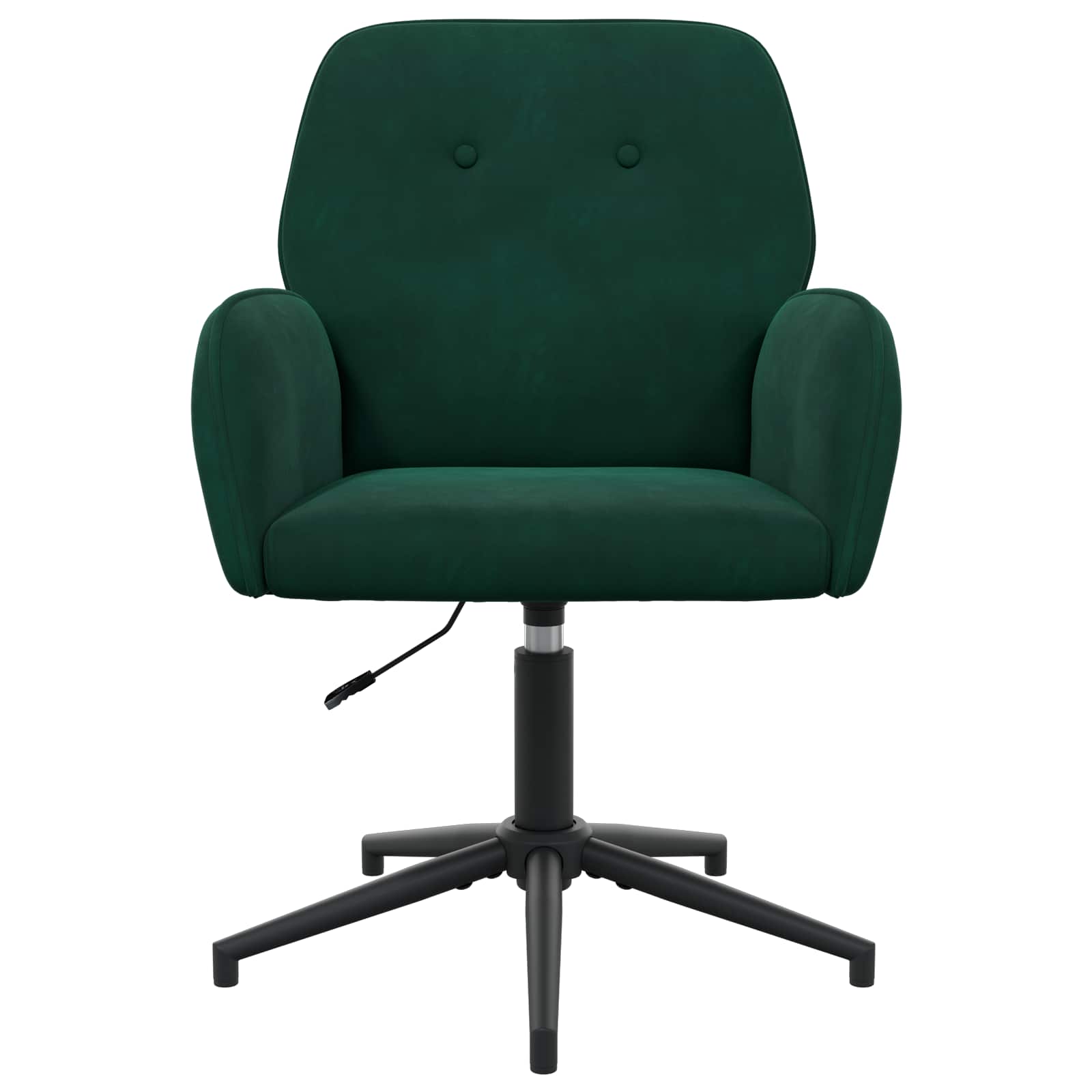 vidaXL Obrotowe krzesło biurowe 54 x 55 x 90 cm Ciemnozielony Welur