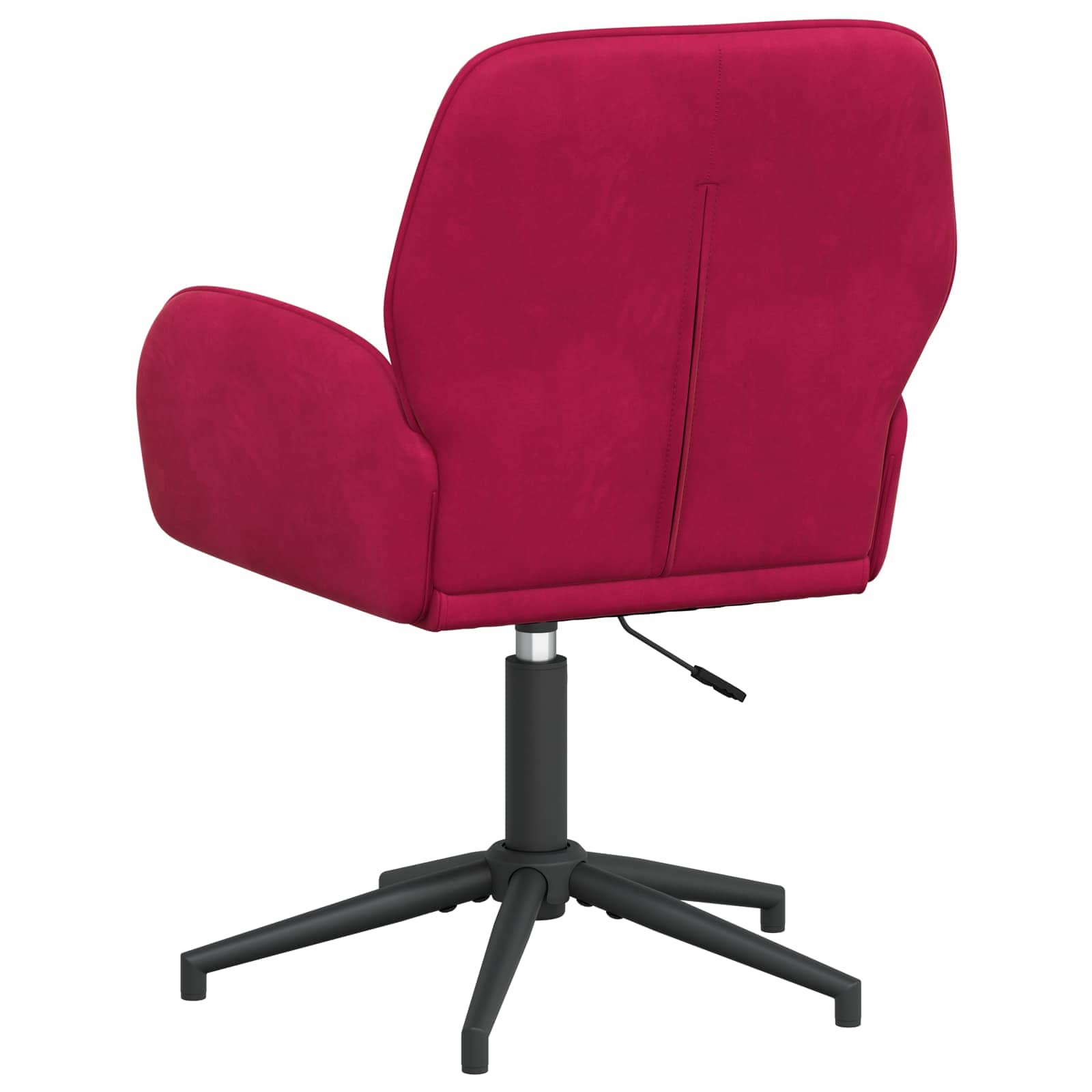 vidaXL Obrotowe krzesło biurowe 54 x 55 x 90 cm Czerwone wino Welur