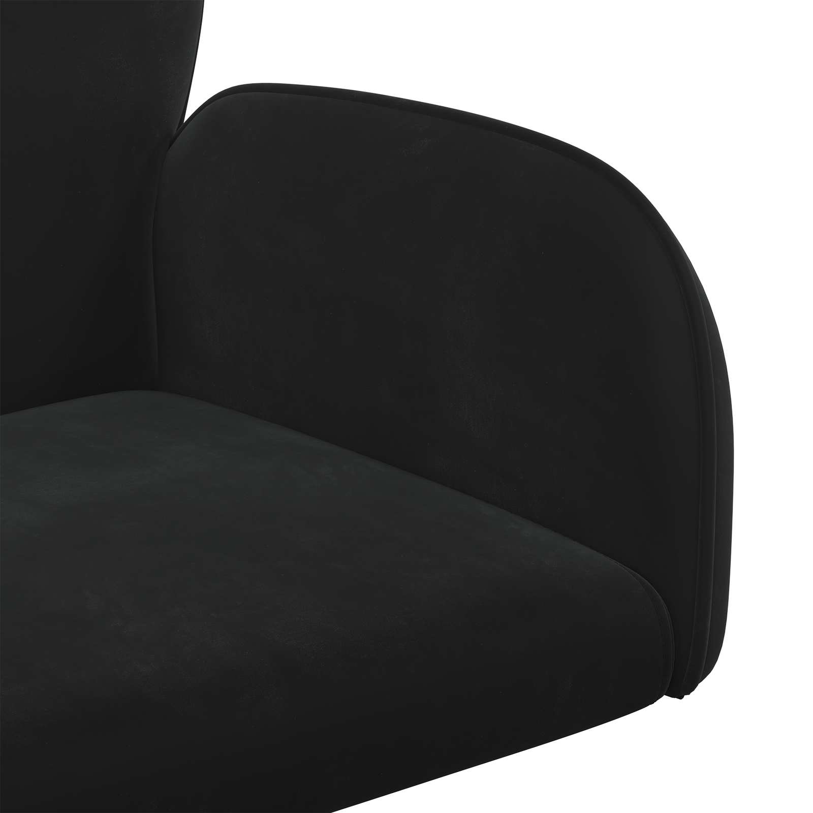 vidaXL Obrotowe krzesło biurowe 54 x 55 x 90 cm Czarny Welur