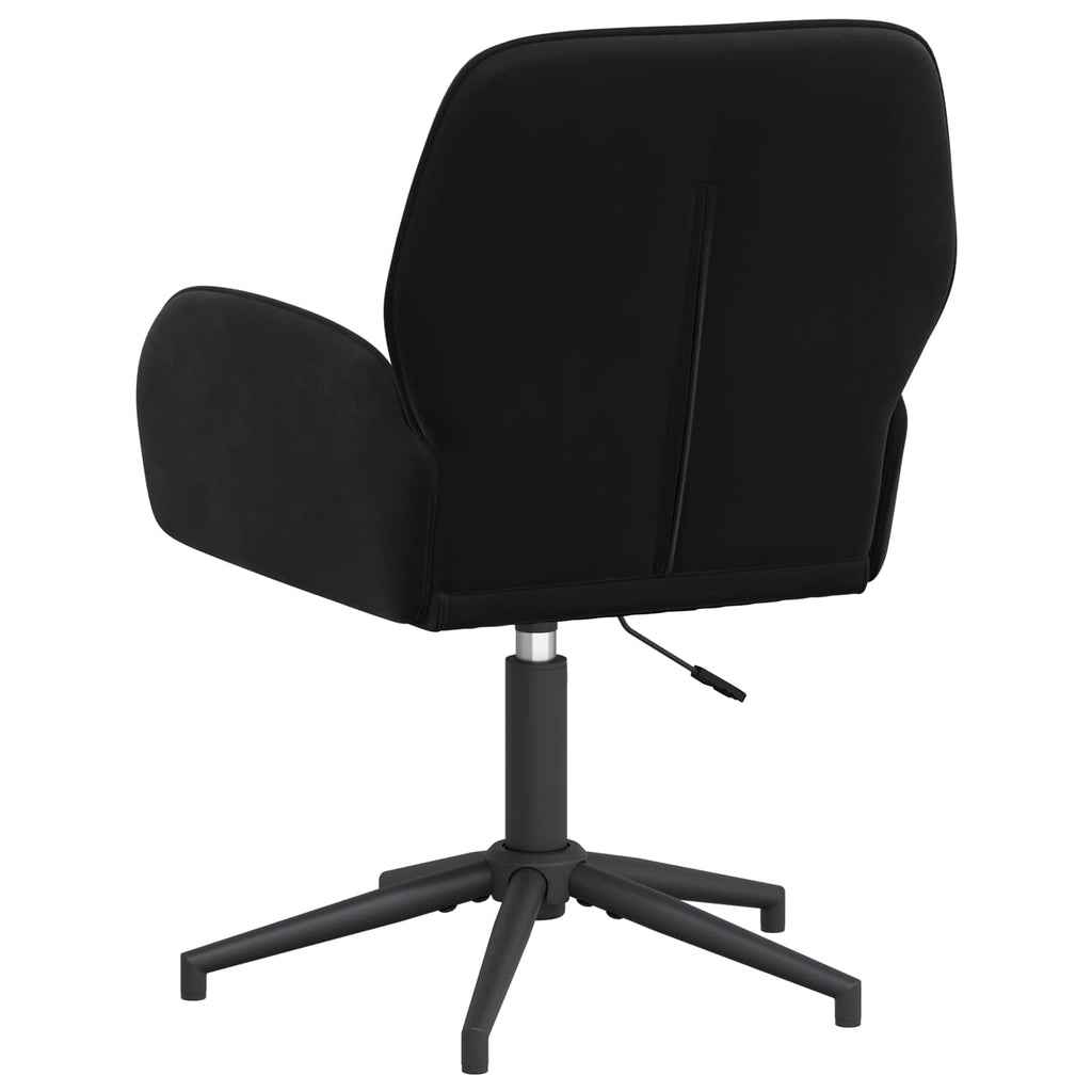 vidaXL Obrotowe krzesło biurowe 54 x 55 x 90 cm Czarny Welur