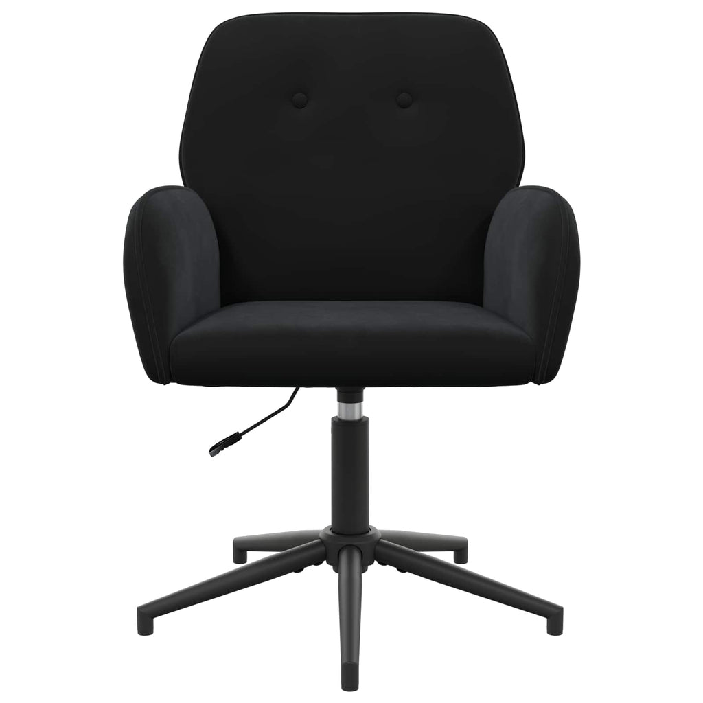 vidaXL Obrotowe krzesło biurowe 54 x 55 x 90 cm Czarny Welur