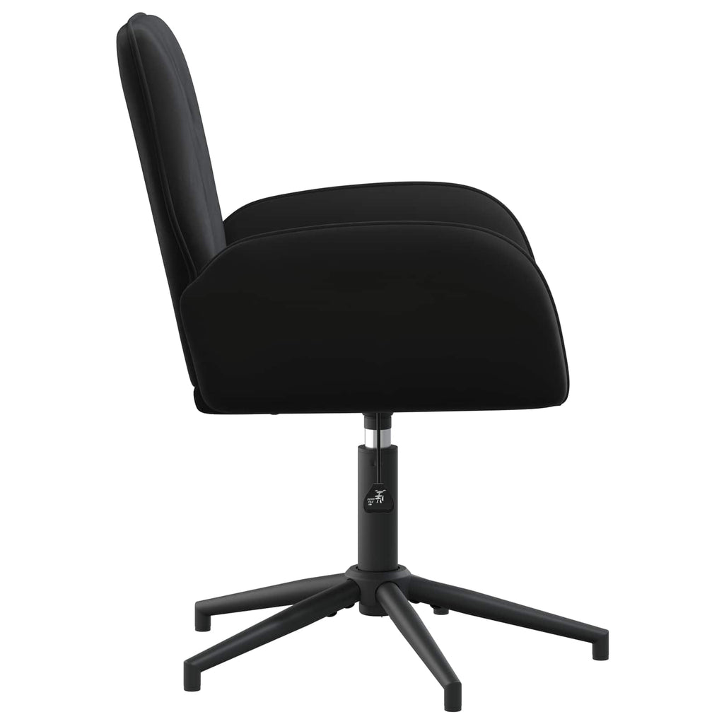 vidaXL Obrotowe krzesło biurowe 54 x 55 x 90 cm Czarny Welur