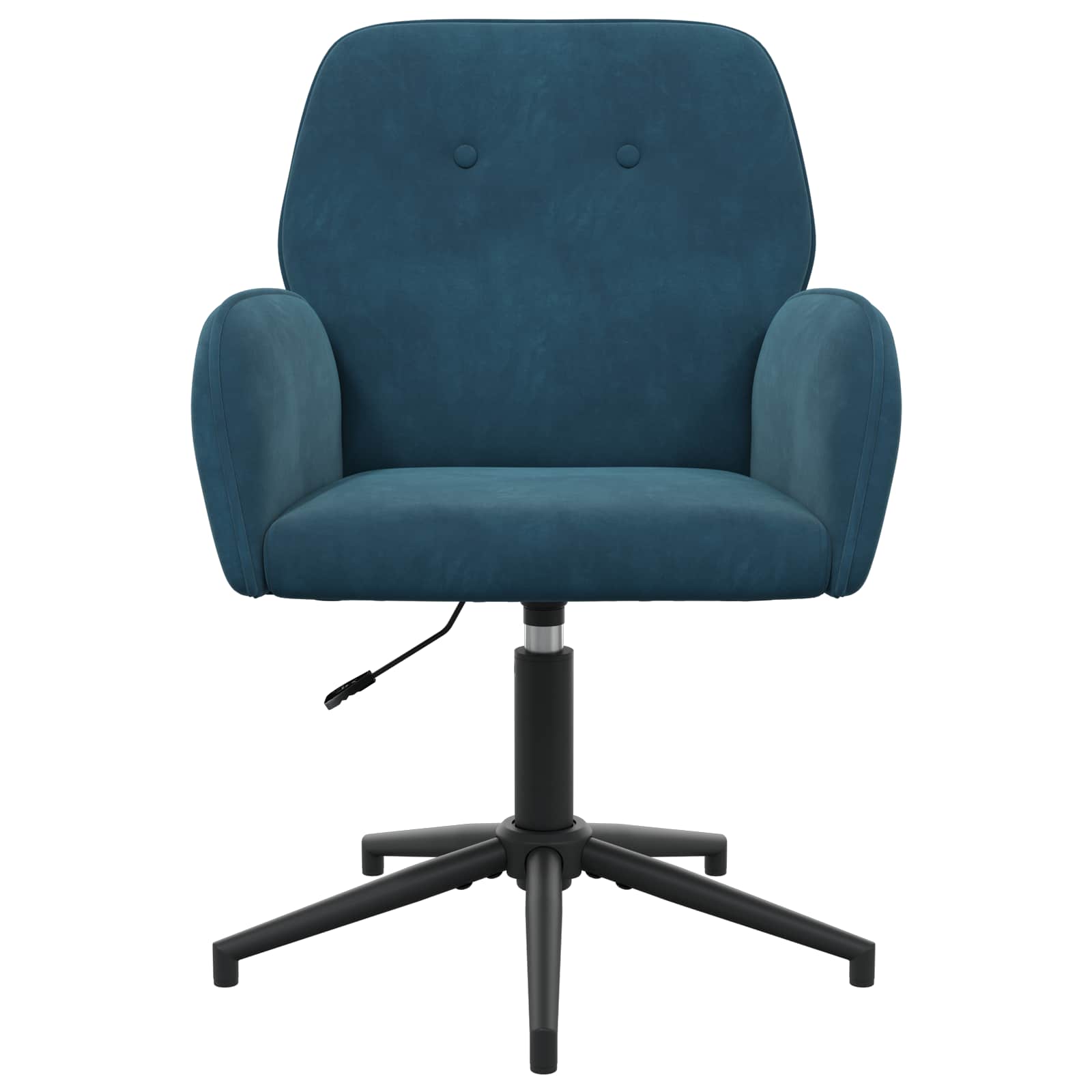 vidaXL Obrotowe krzesło biurowe 54 x 55 x 90 cm niebieski Welur