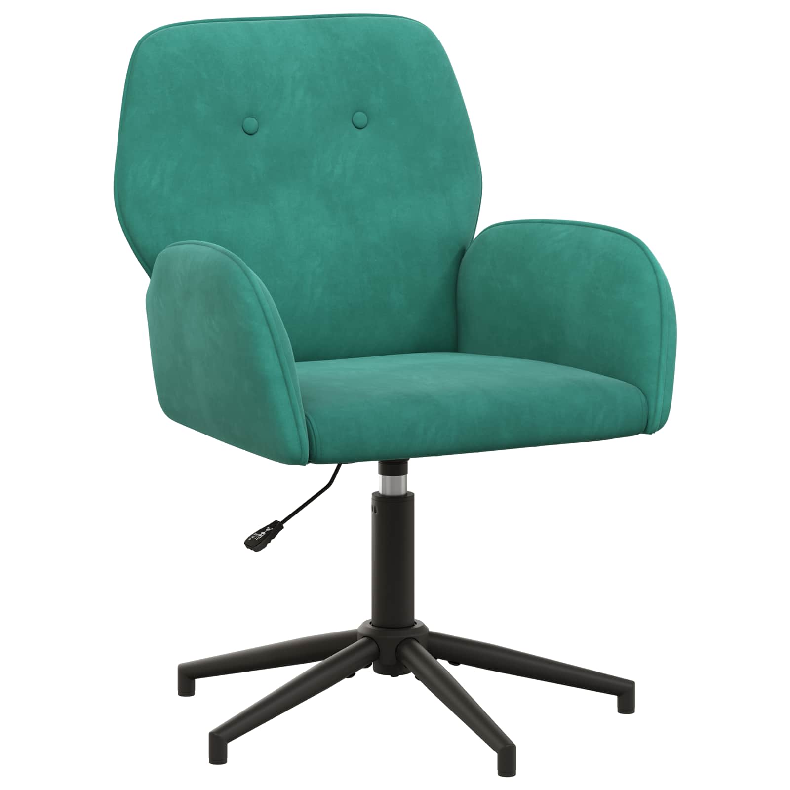 vidaXL Obrotowe krzesło biurowe 54 x 55 x 90 cm Turkusowy Welur
