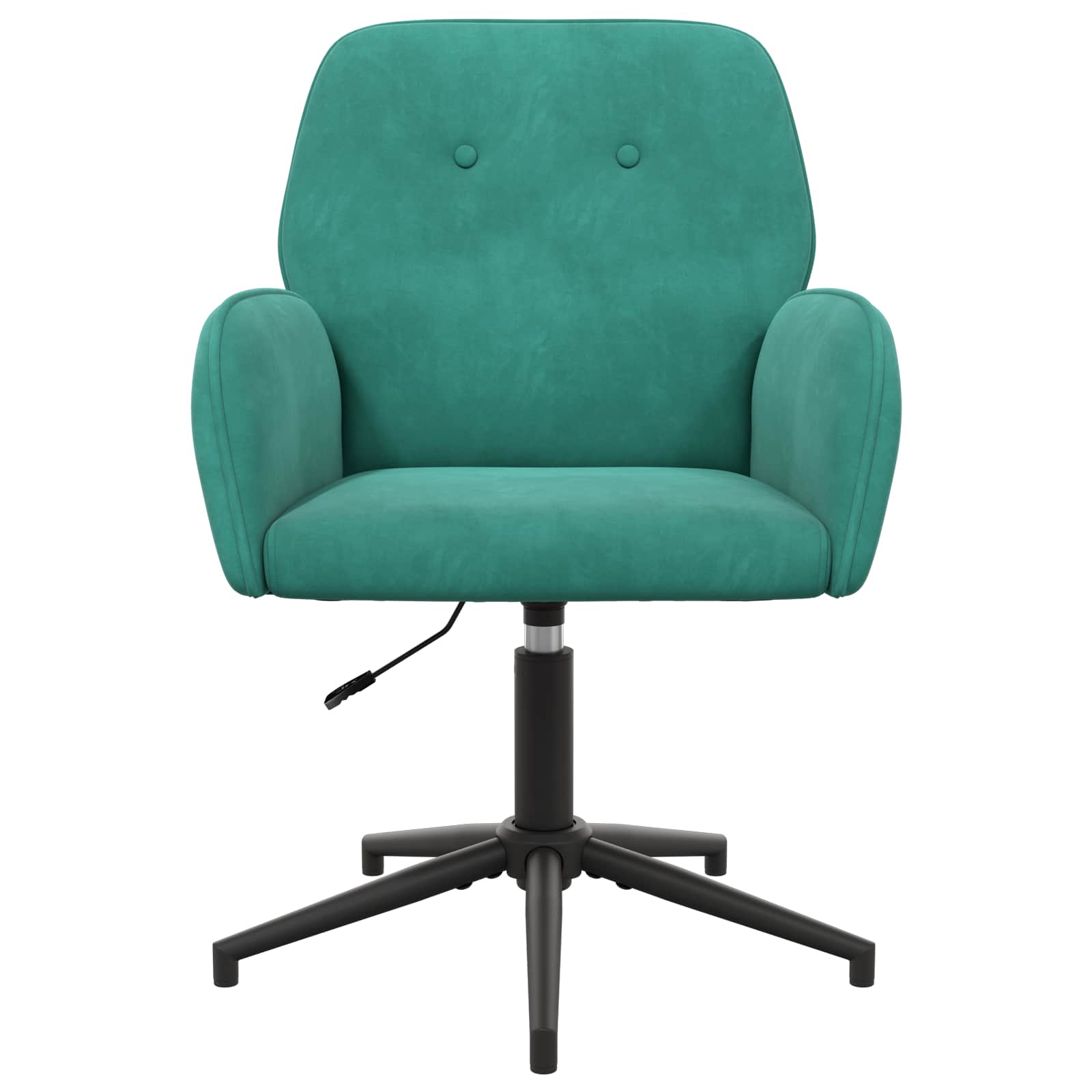 vidaXL Obrotowe krzesło biurowe 54 x 55 x 90 cm Turkusowy Welur