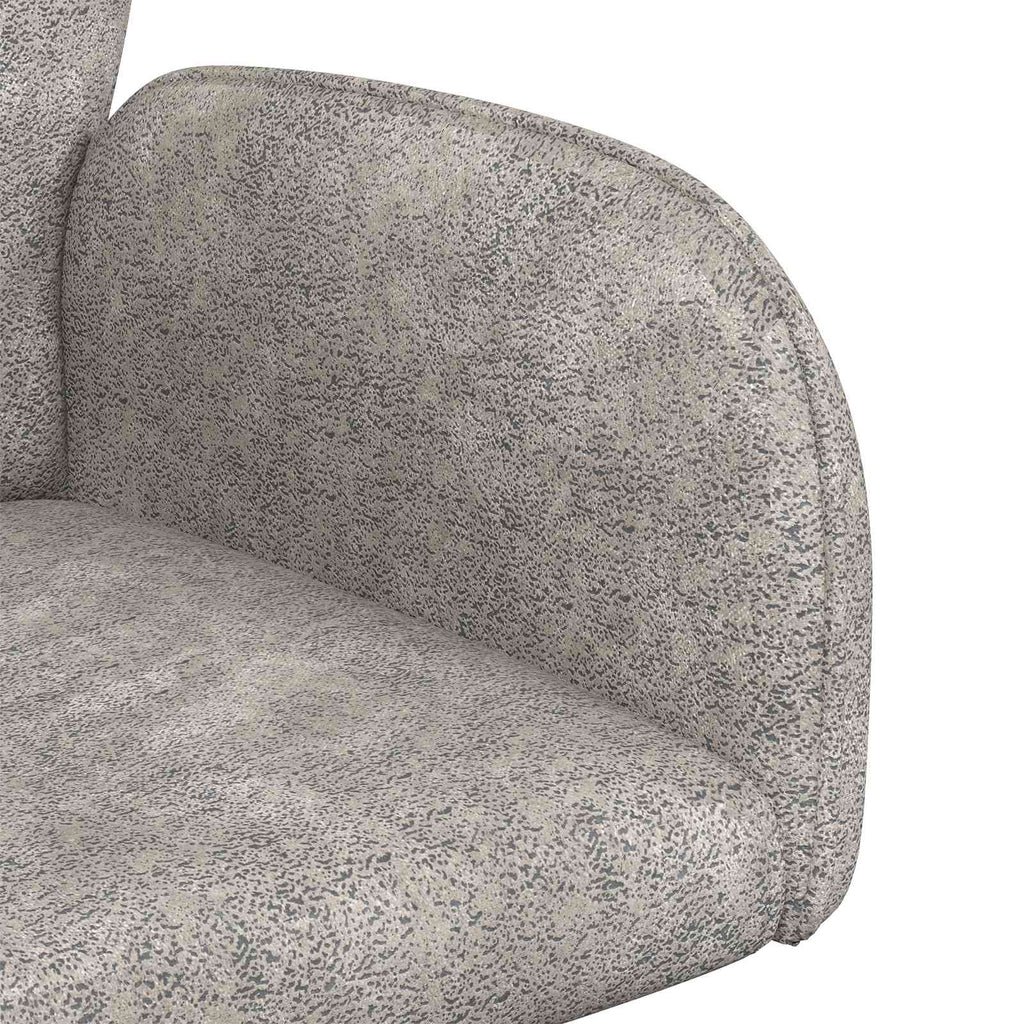 vidaXL Obrotowe krzesła jadalniane 2 pcs Skóra zamszowa jasnoszary