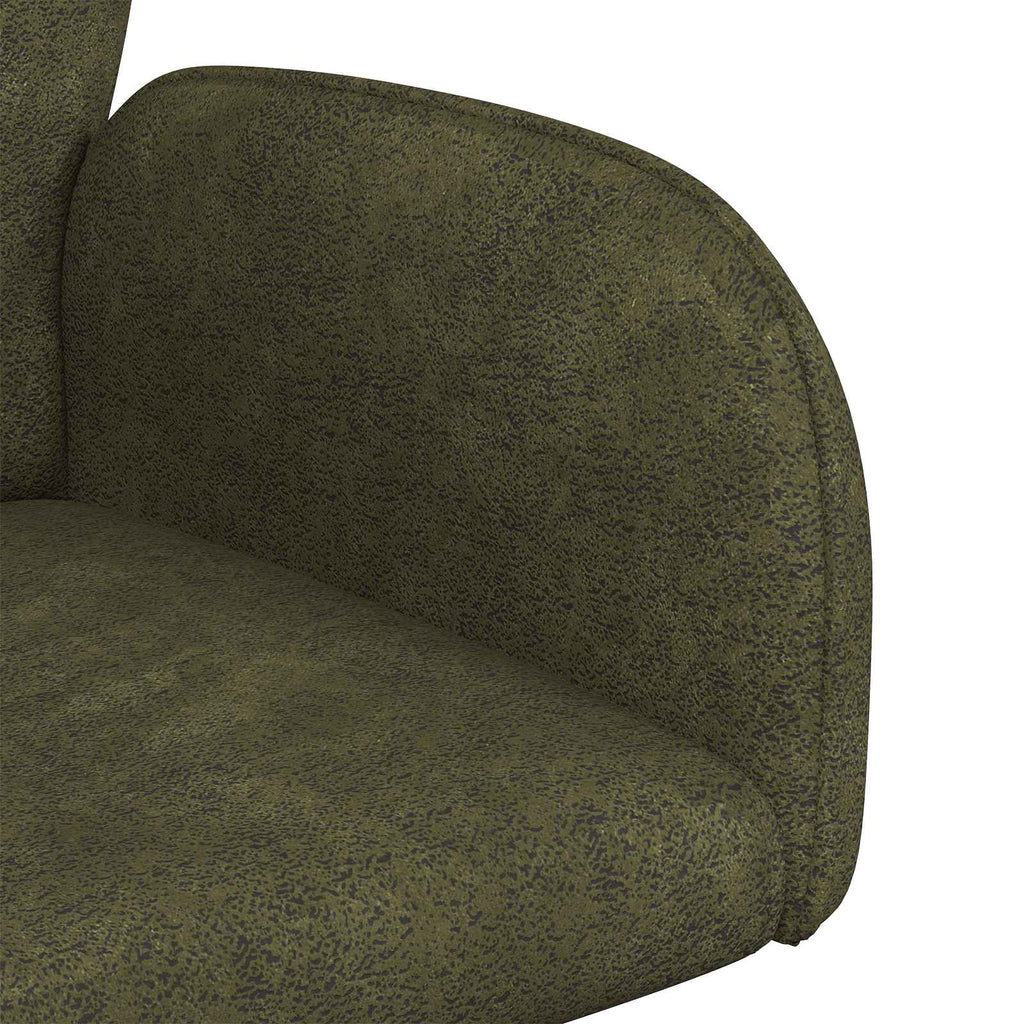 vidaXL Obrotowe krzesła jadalniane 2 pcs Skóra zamszowa