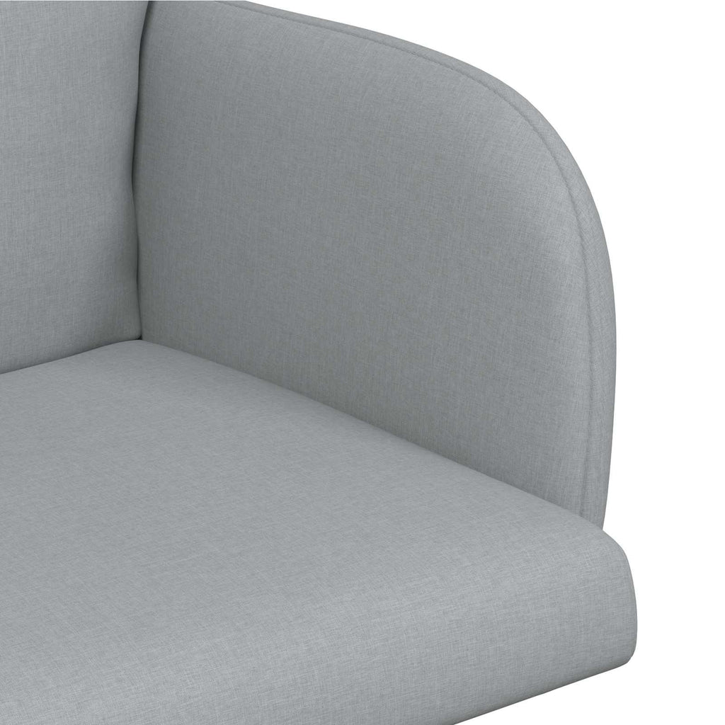 vidaXL Krzesła jadalne 2 pcs tkanina jasnoszary 60 x 56 x 96 cm