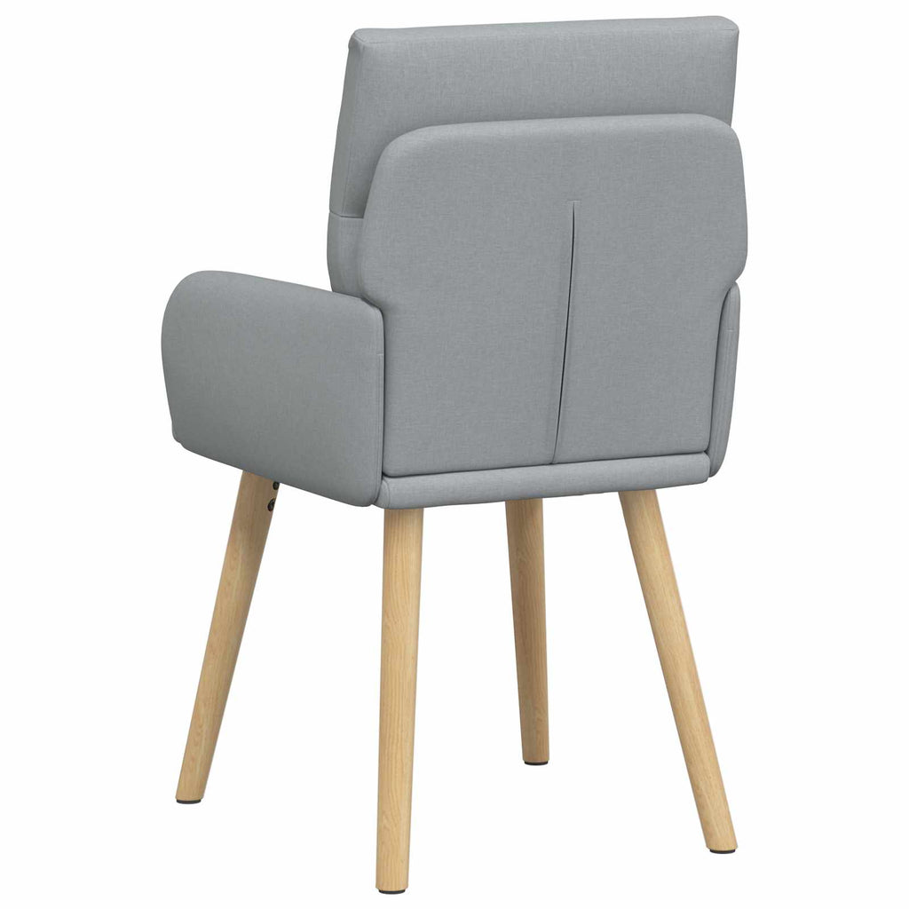 vidaXL Krzesła jadalne 2 pcs tkanina jasnoszary 60 x 56 x 96 cm
