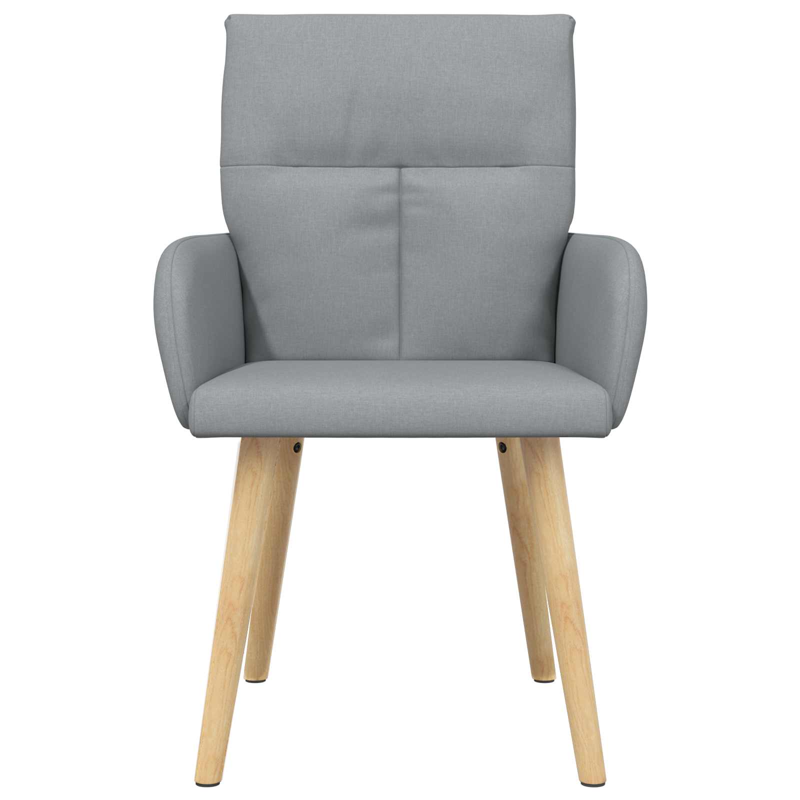 vidaXL Krzesła jadalne 2 pcs tkanina jasnoszary 60 x 56 x 96 cm
