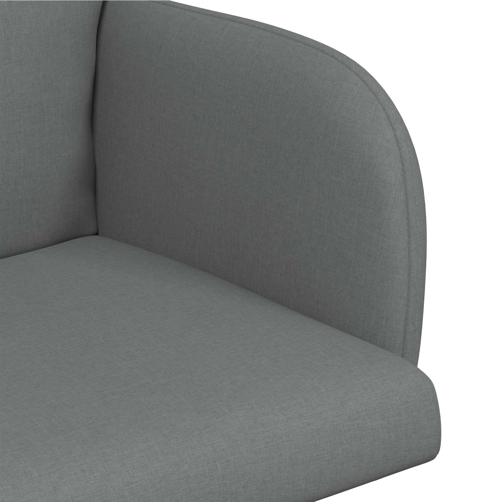 vidaXL Krzesła jadalne 2 pcs tkanina ciemnoszary 60 x 56 x 96 cm