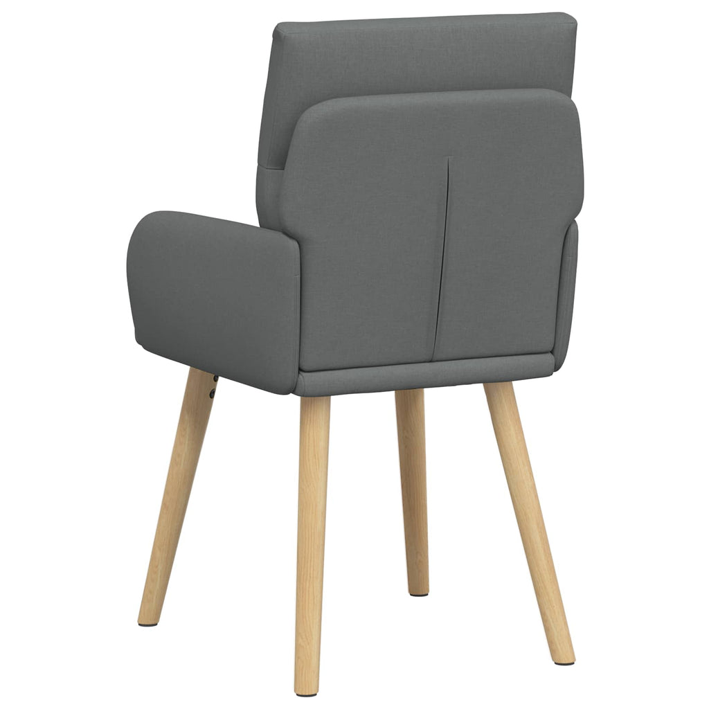 vidaXL Krzesła jadalne 2 pcs tkanina ciemnoszary 60 x 56 x 96 cm