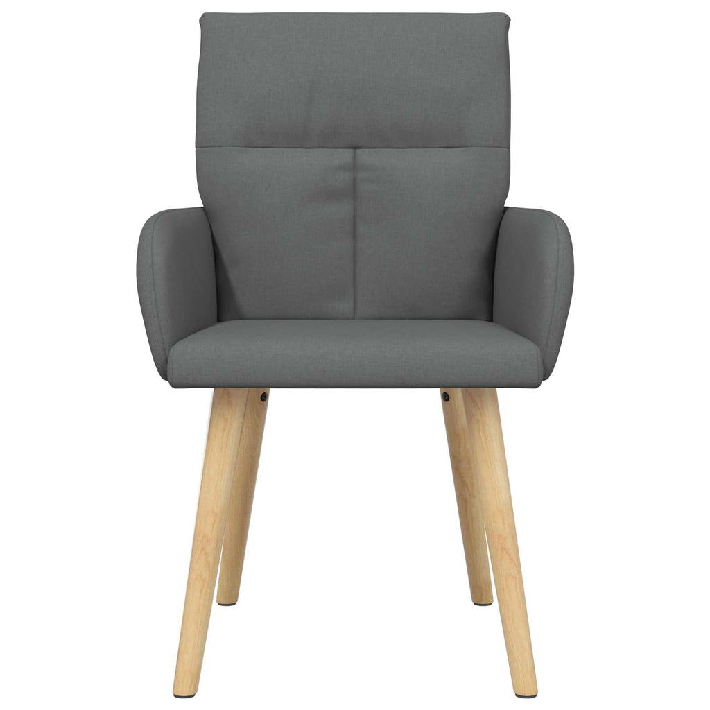 vidaXL Krzesła jadalne 2 pcs tkanina ciemnoszary 60 x 56 x 96 cm