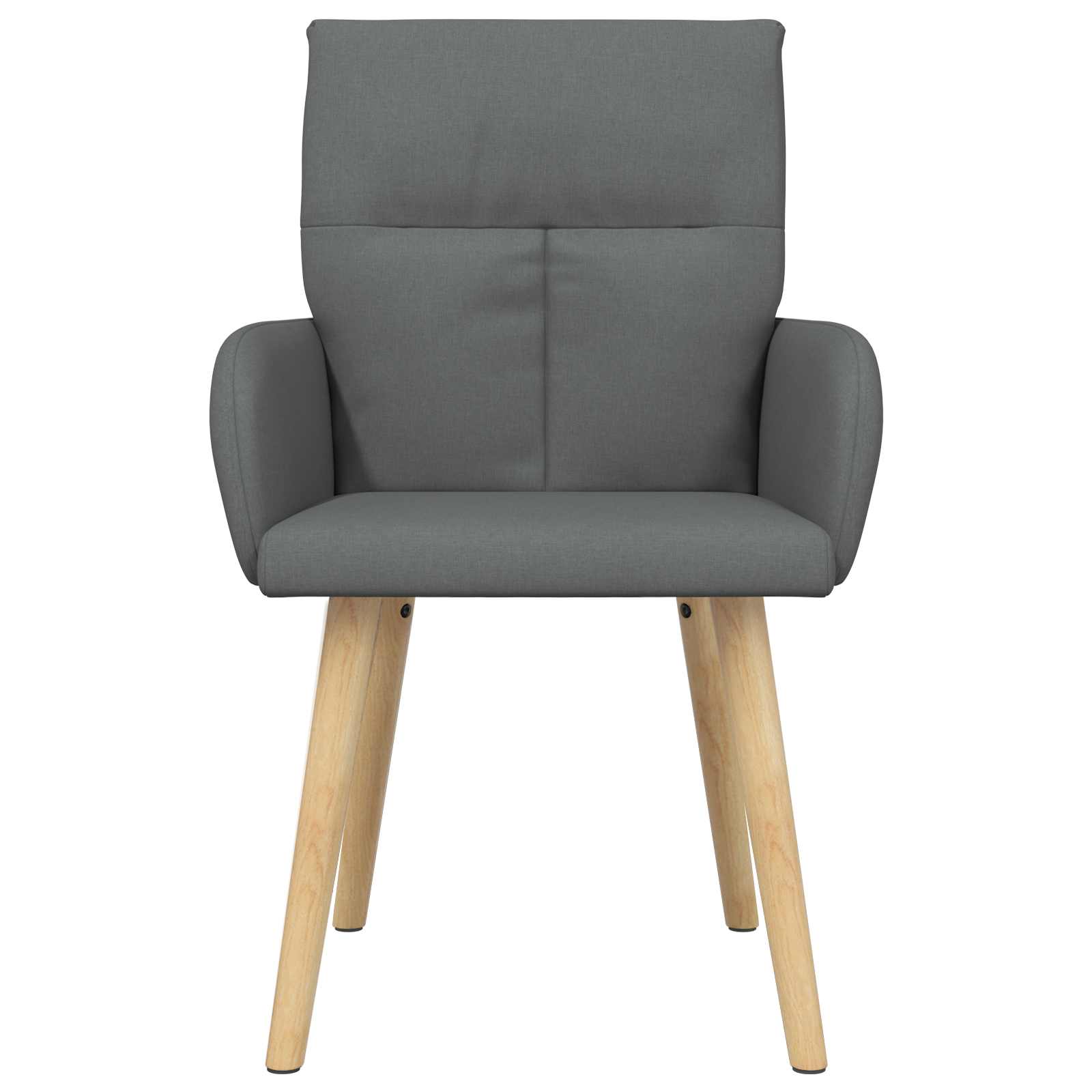 vidaXL Krzesła jadalne 2 pcs tkanina ciemnoszary 60 x 56 x 96 cm