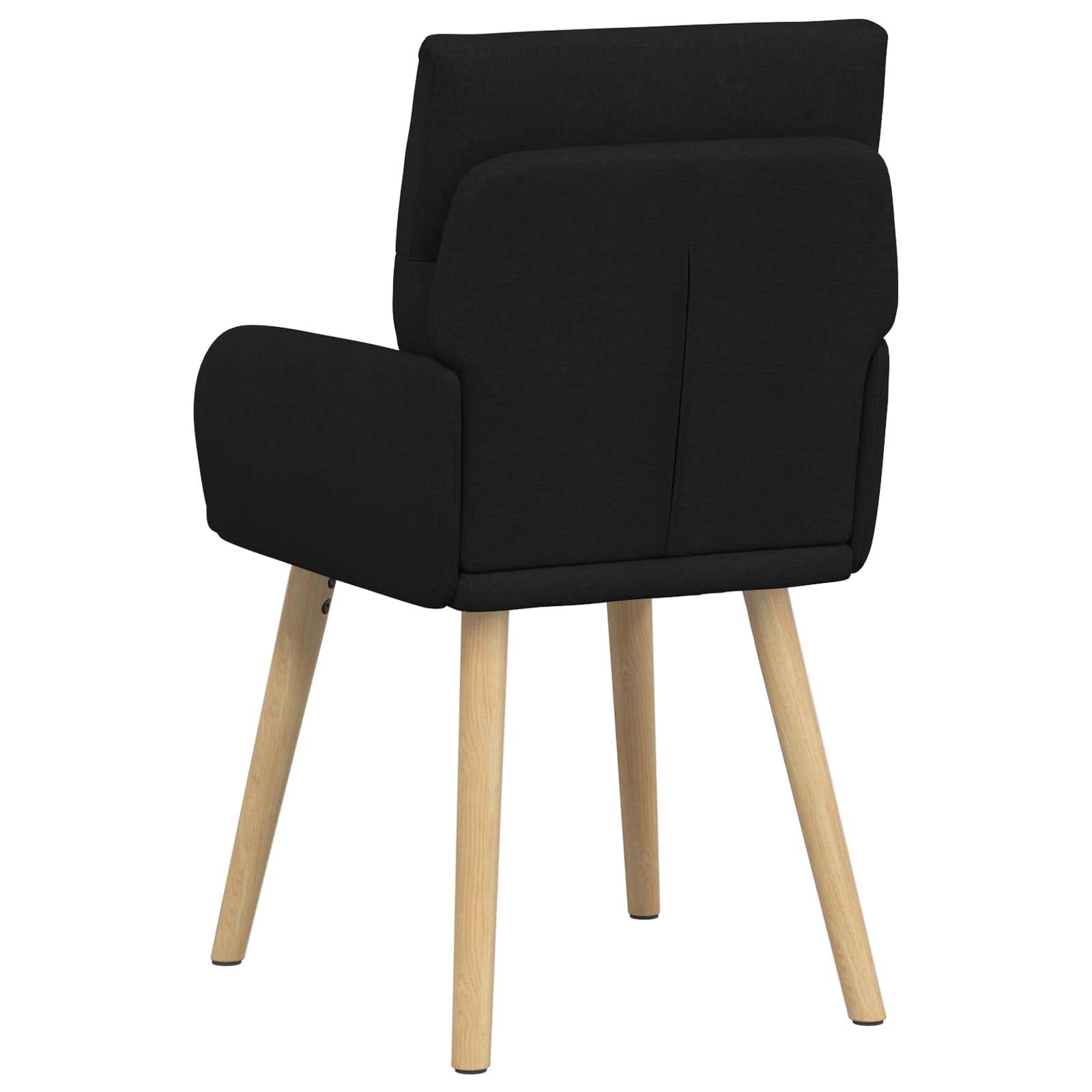 vidaXL Krzesła jadalne 2 pcs tkanina Czarny 60 x 56 x 96 cm