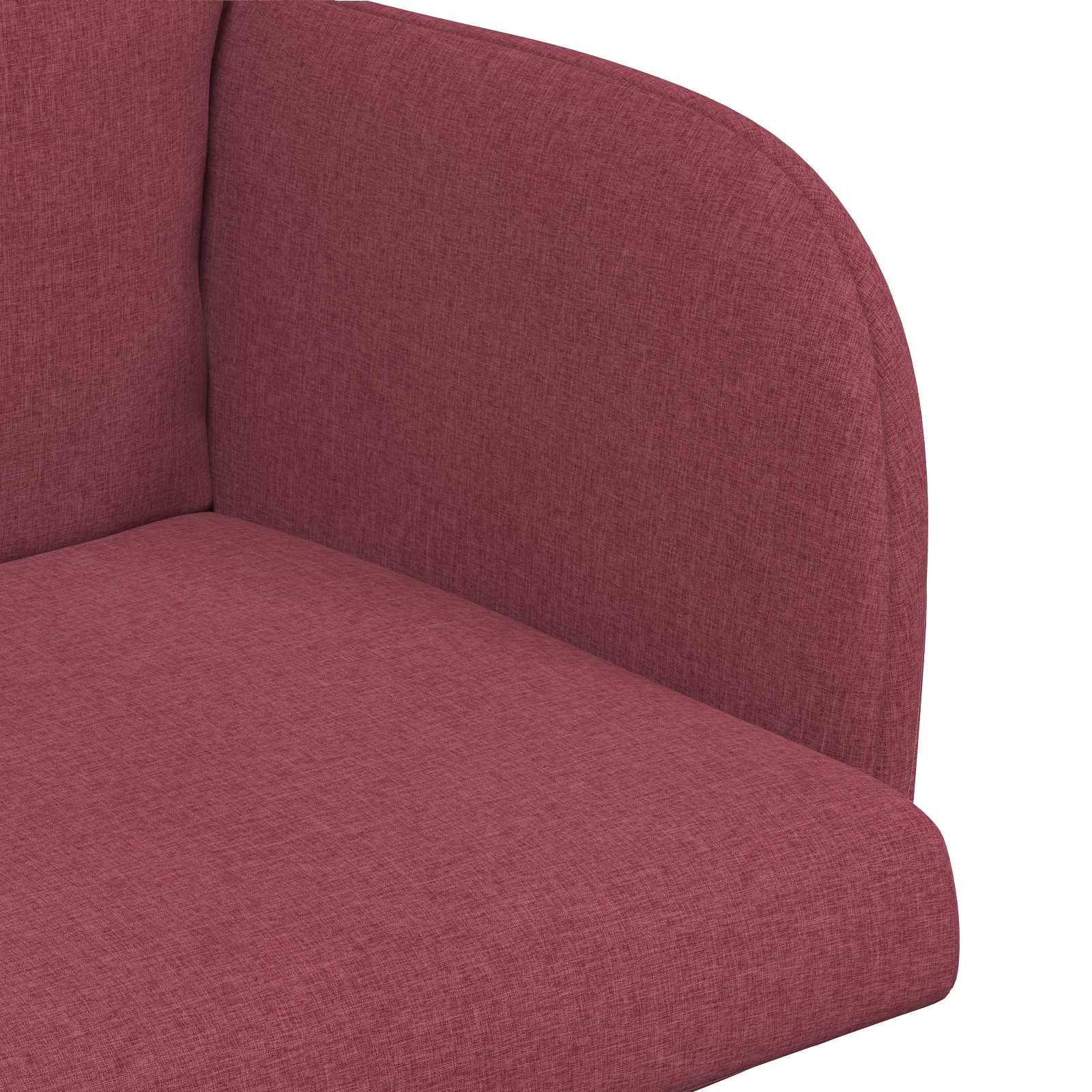 vidaXL Krzesła jadalne 2 pcs tkanina Czerwone wino 60 x 56 x 96 cm