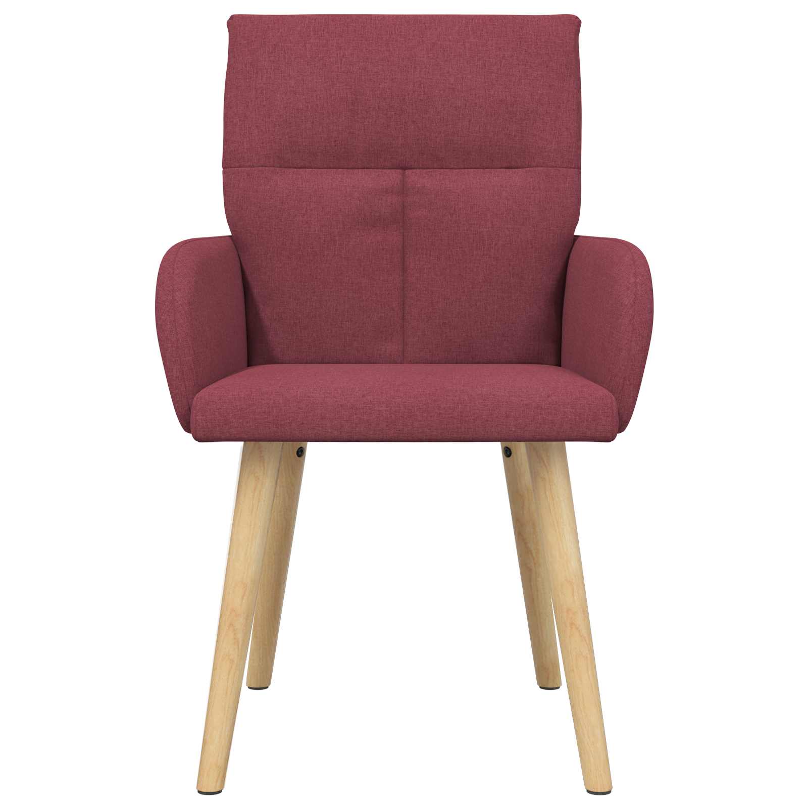 vidaXL Krzesła jadalne 2 pcs tkanina Czerwone wino 60 x 56 x 96 cm