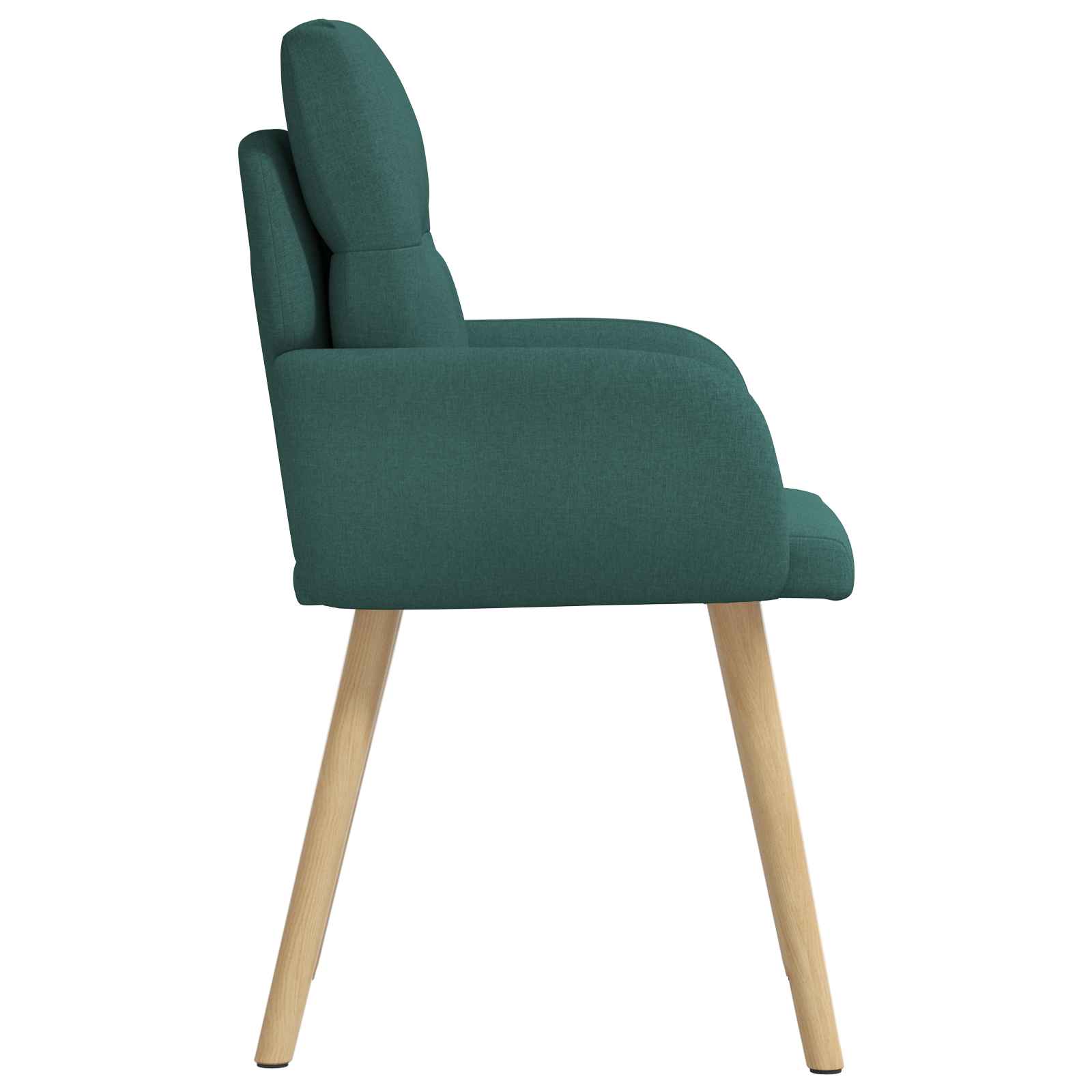 vidaXL Krzesła jadalne 2 pcs tkanina Ciemnozielony 60 x 56 x 96 cm