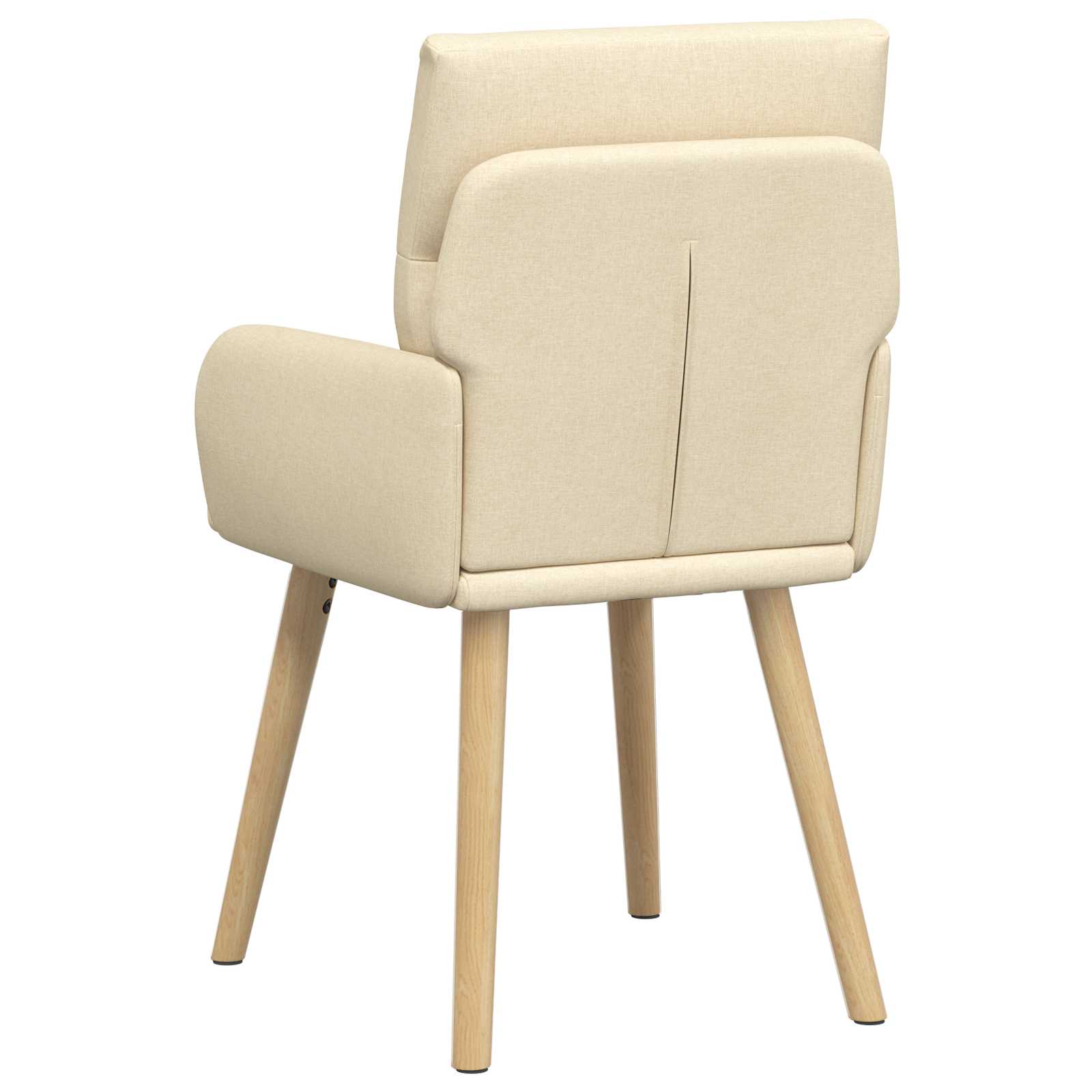 vidaXL Krzesła jadalne 2 pcs tkanina kremowy 60 x 56 x 96 cm