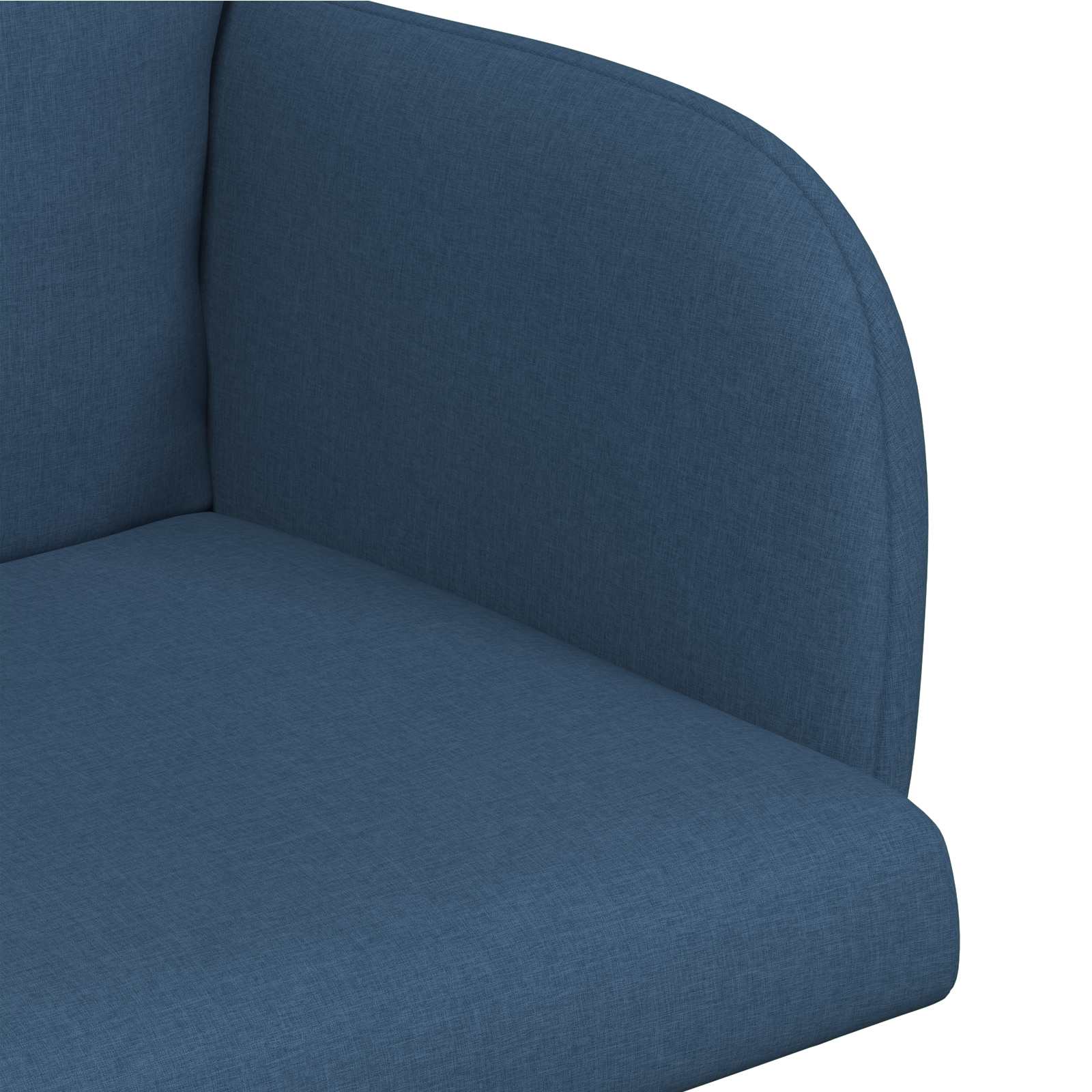 vidaXL Krzesła jadalne 2 pcs tkanina niebieski 60 x 56 x 96 cm