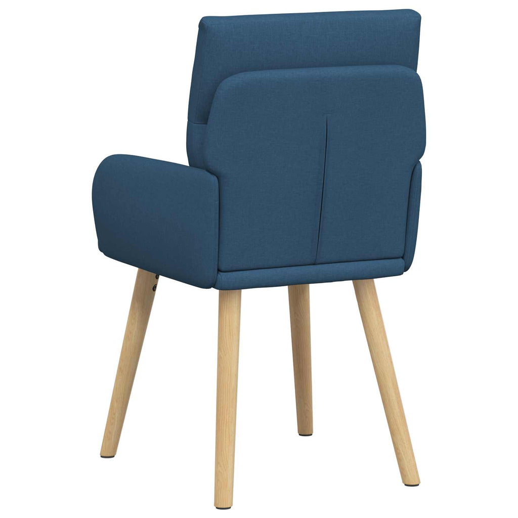 vidaXL Krzesła jadalne 2 pcs tkanina niebieski 60 x 56 x 96 cm