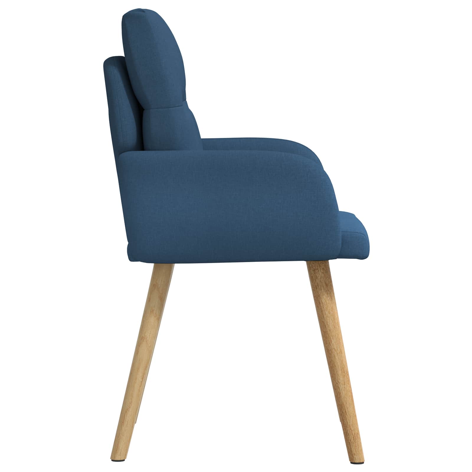 vidaXL Krzesła jadalne 2 pcs tkanina niebieski 60 x 56 x 96 cm