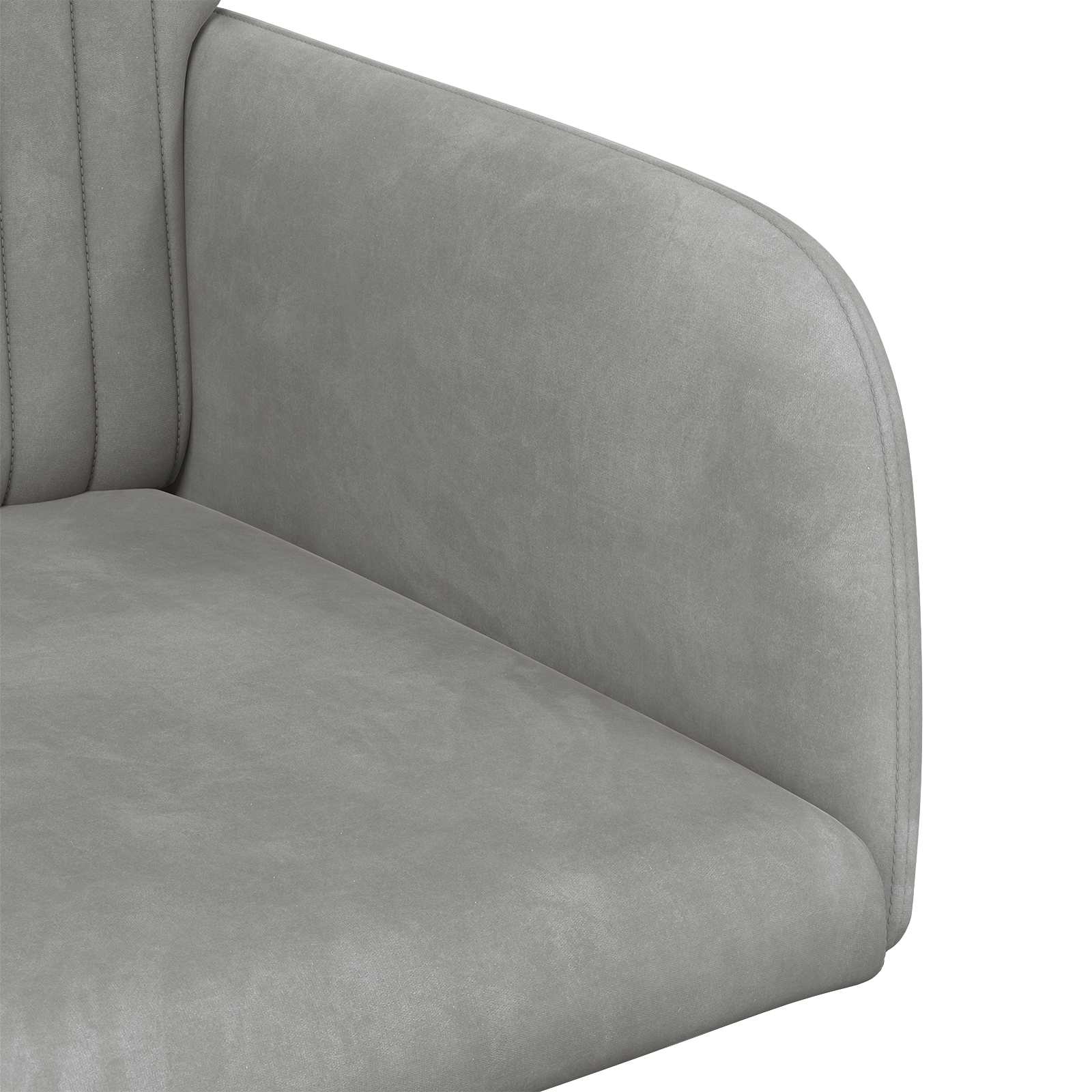 vidaXL Krzesła jadalne 2 pcs Welur jasnoszary 55 x 50 x 84 cm