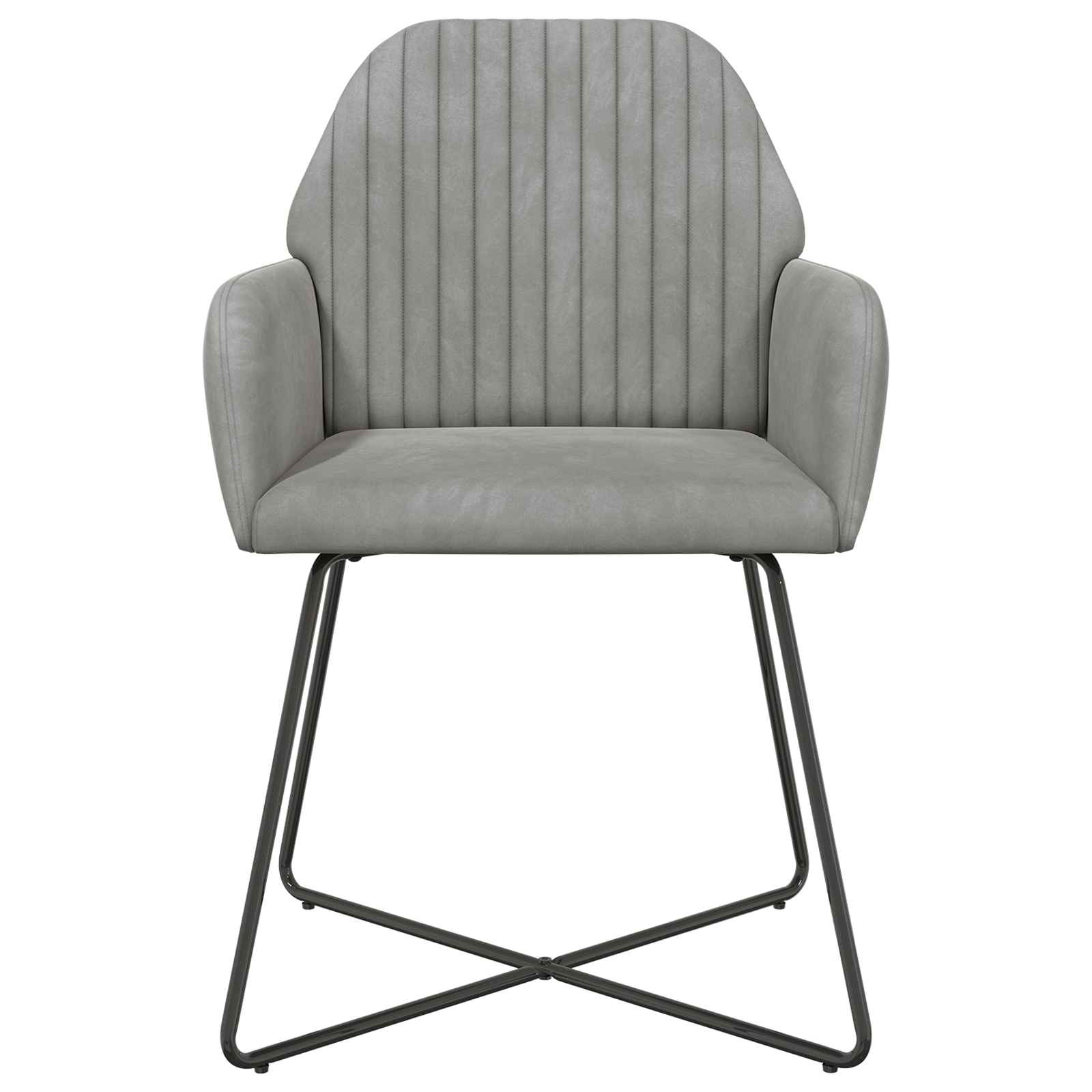 vidaXL Krzesła jadalne 2 pcs Welur jasnoszary 55 x 50 x 84 cm