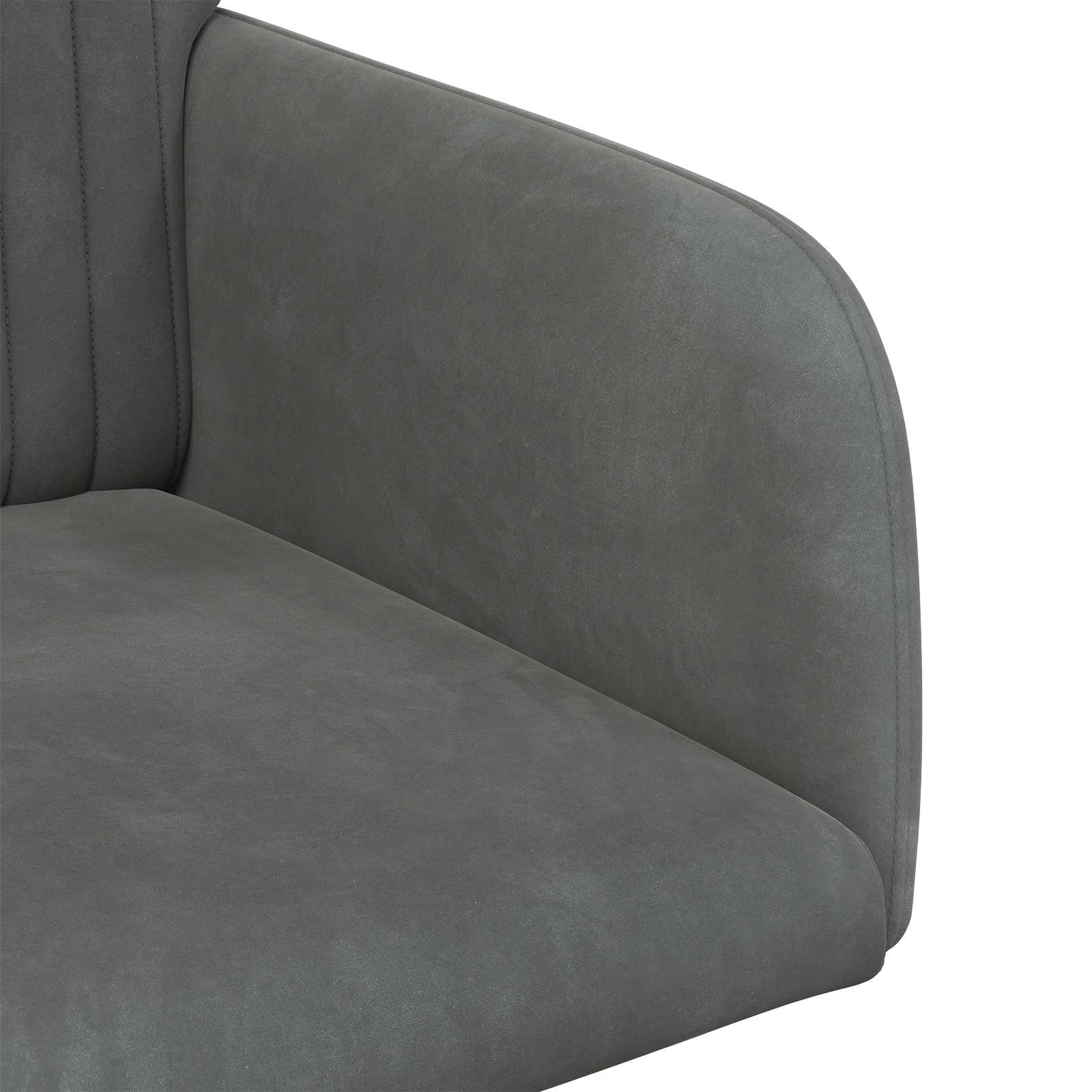 vidaXL Krzesła jadalne 2 pcs Welur ciemnoszary 55 x 50 x 84 cm