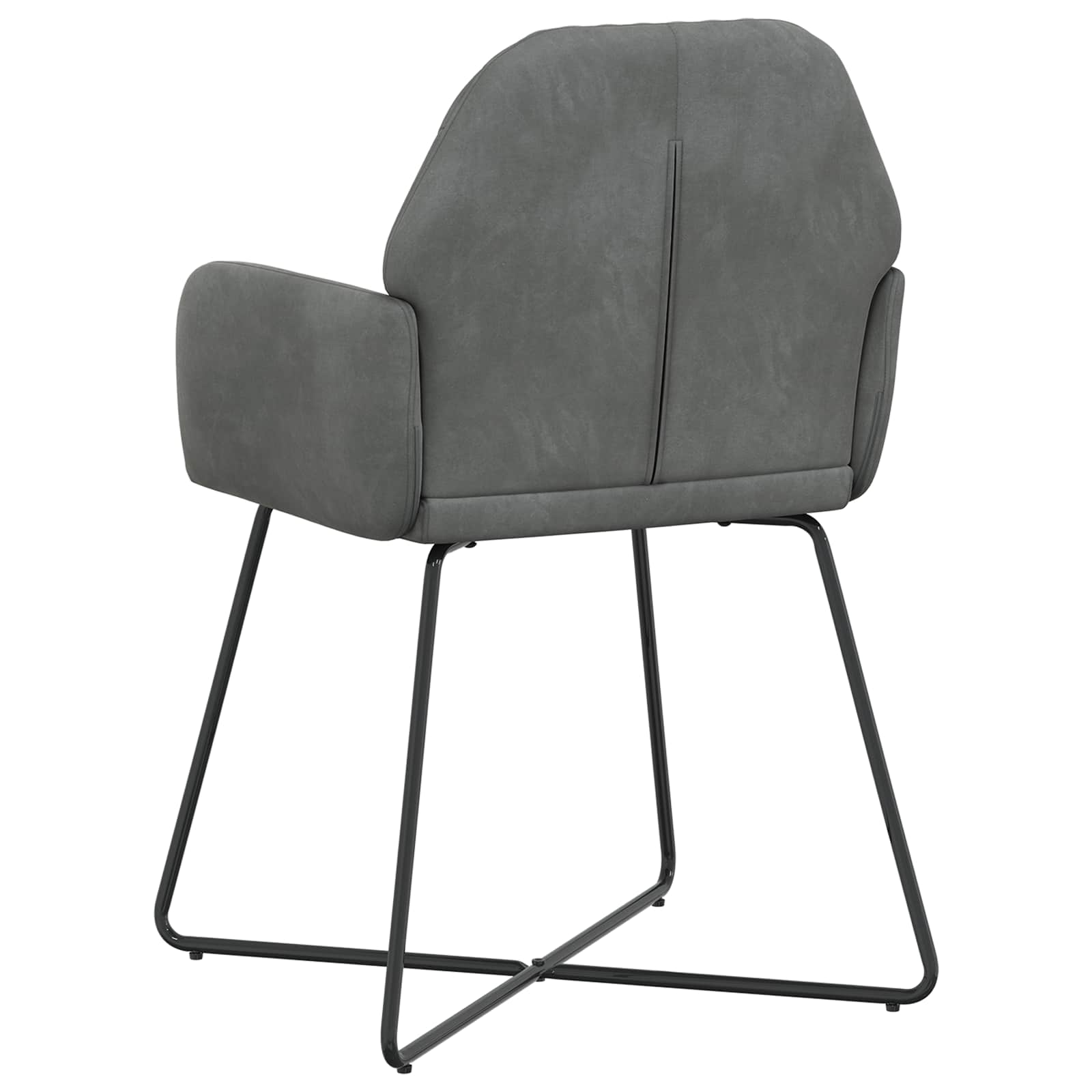 vidaXL Krzesła jadalne 2 pcs Welur ciemnoszary 55 x 50 x 84 cm