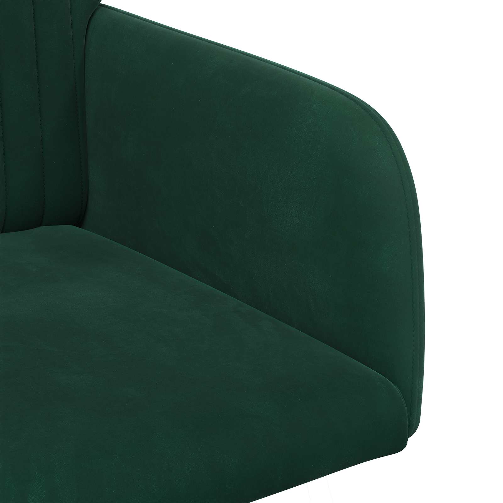 vidaXL Krzesła jadalne 2 pcs Welur Ciemnozielony 55 x 50 x 84 cm