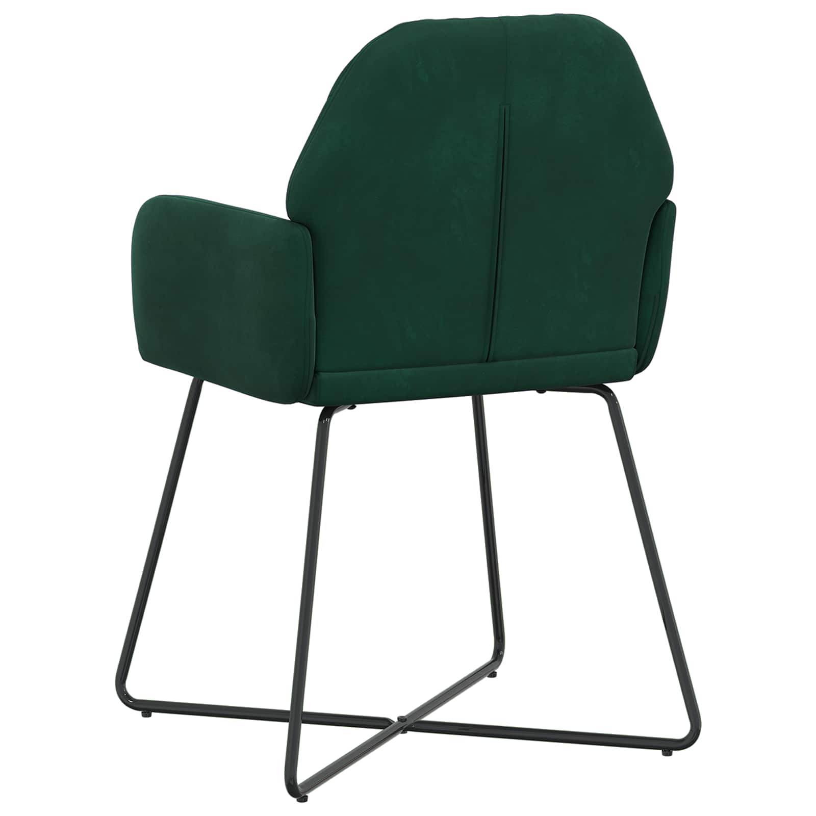vidaXL Krzesła jadalne 2 pcs Welur Ciemnozielony 55 x 50 x 84 cm
