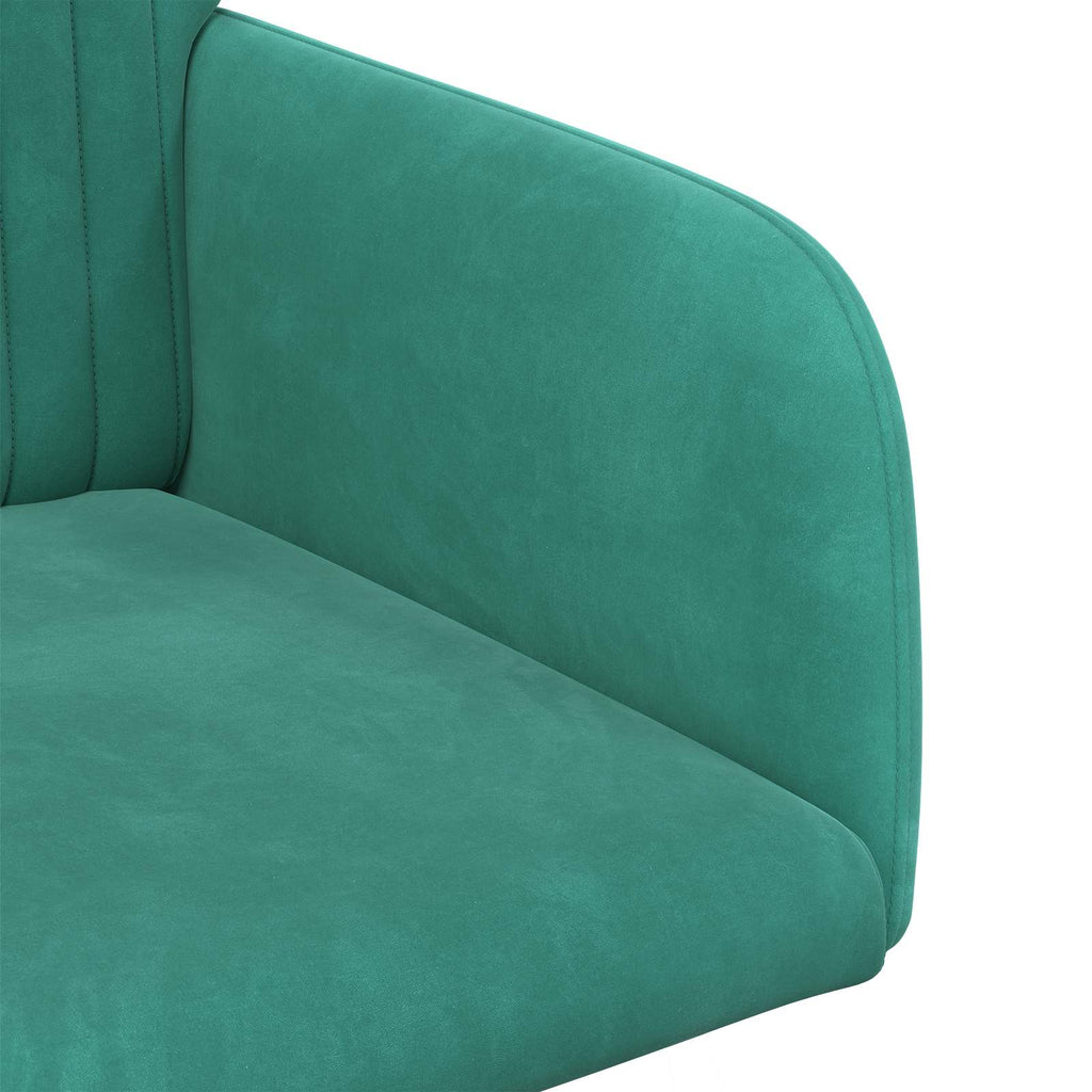 vidaXL Krzesła jadalne 2 pcs Welur Turkusowy 55 x 50 x 84 cm