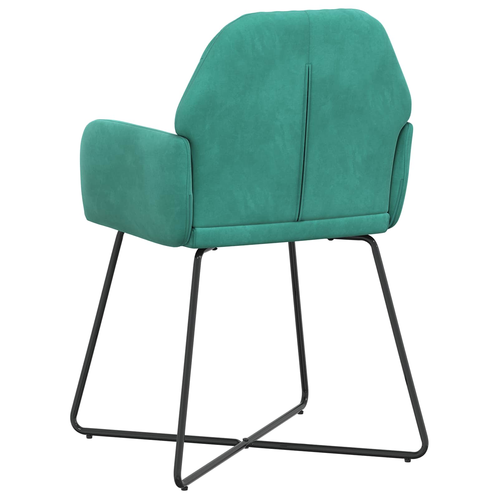 vidaXL Krzesła jadalne 2 pcs Welur Turkusowy 55 x 50 x 84 cm