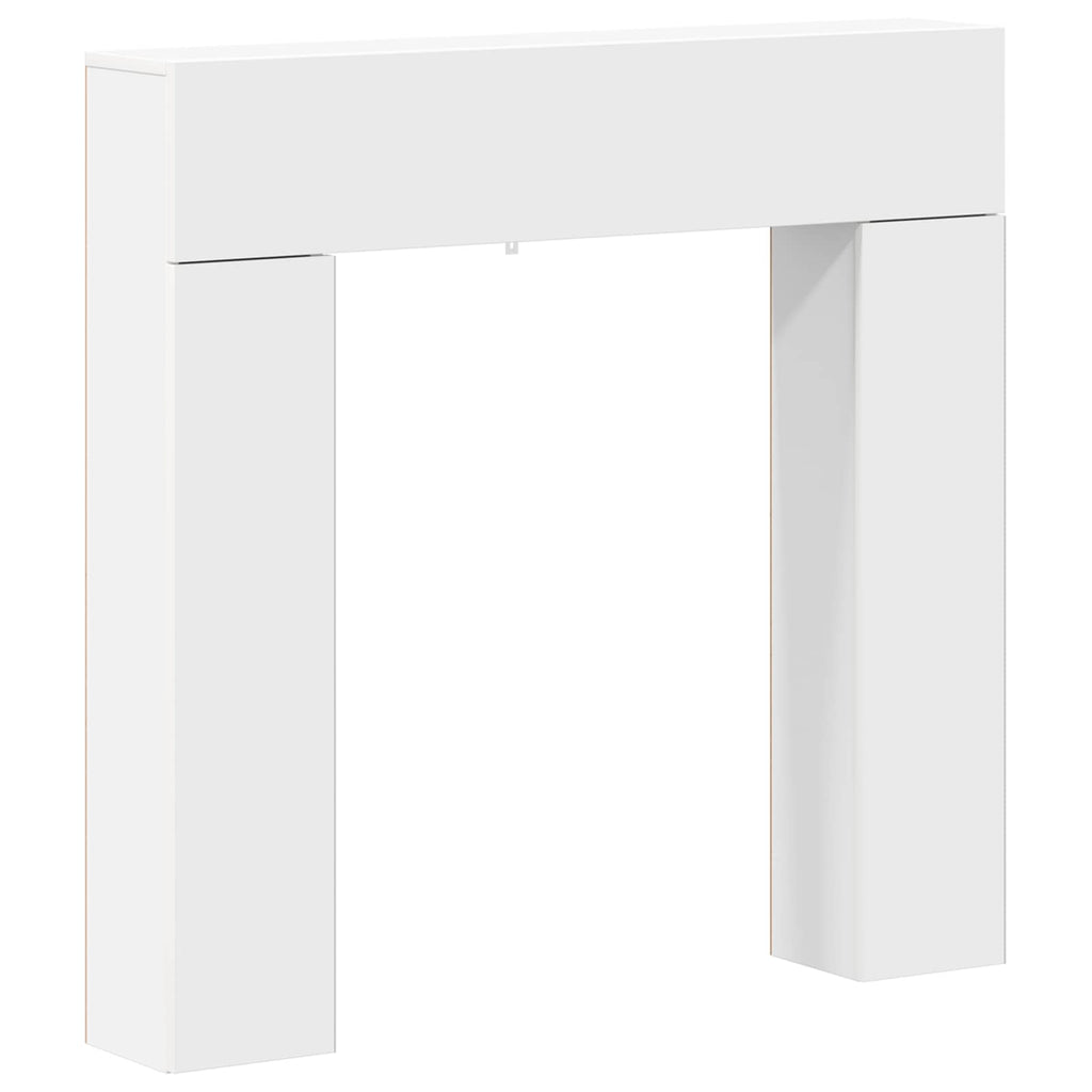 vidaXL Obudowa kominka Biały 102 x 18 x 100,5 cm Drewno inżynieryjne