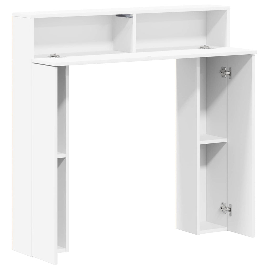 vidaXL Obudowa kominka Biały 102 x 18 x 100,5 cm Drewno inżynieryjne
