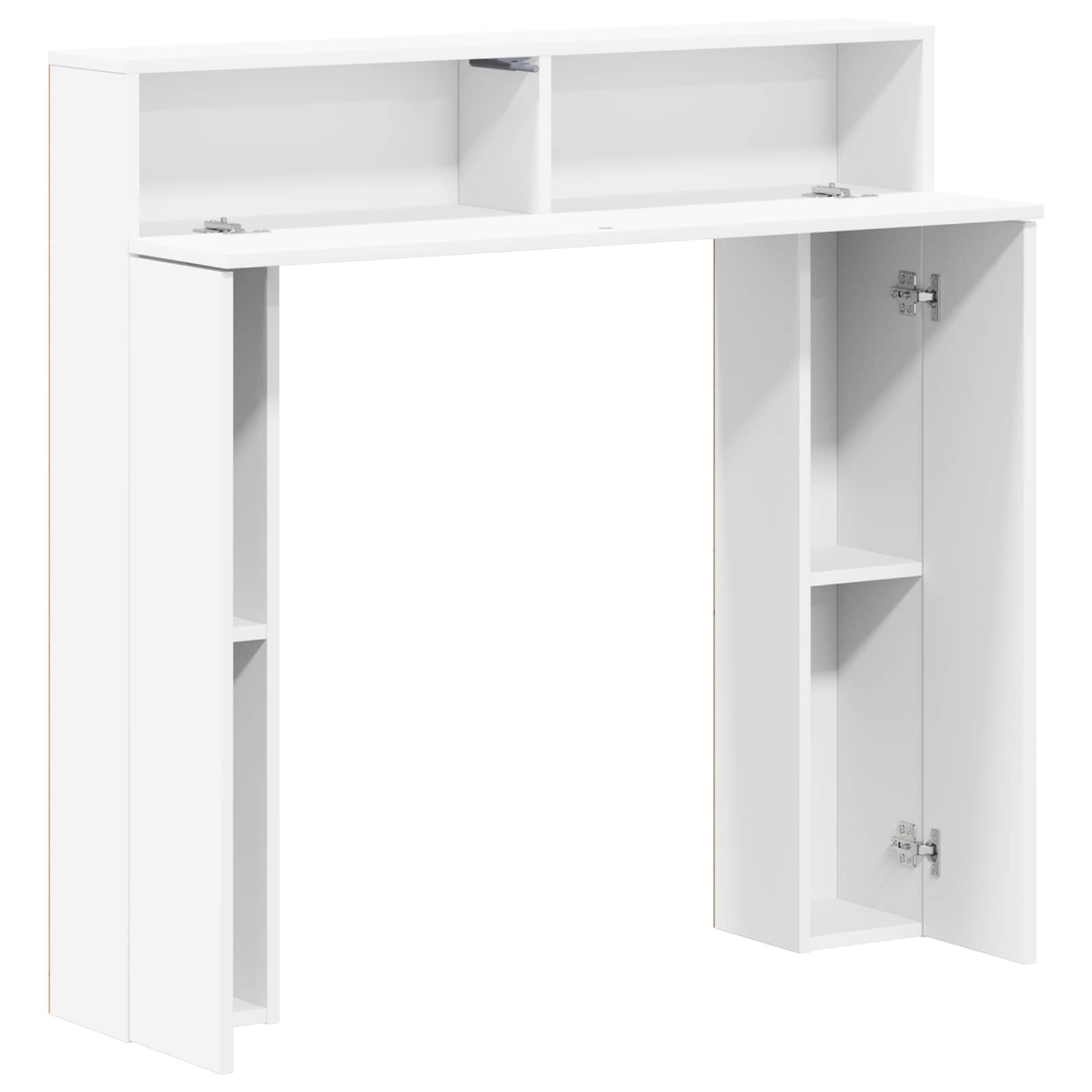 vidaXL Obudowa kominka Biały 102 x 18 x 100,5 cm Drewno inżynieryjne