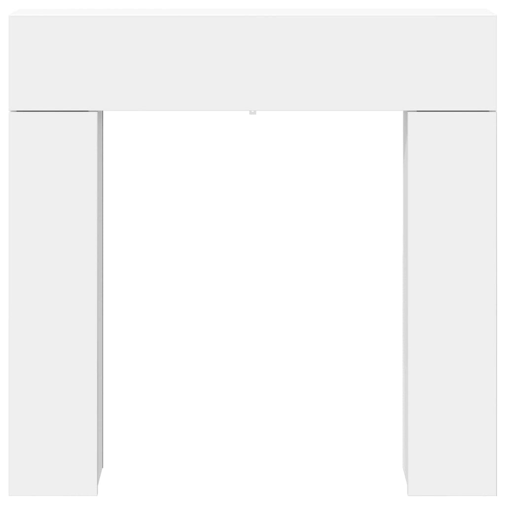 vidaXL Obudowa kominka Biały 102 x 18 x 100,5 cm Drewno inżynieryjne
