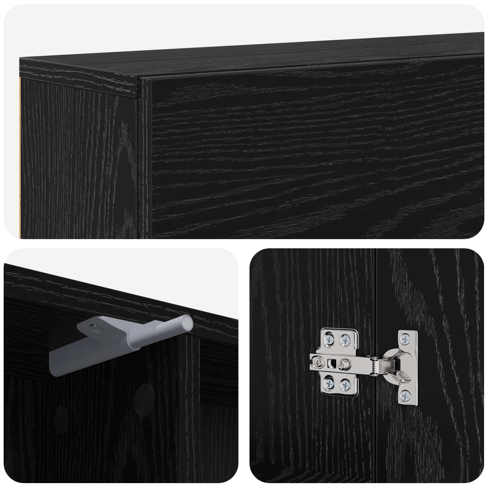 vidaXL Obudowa kominka Czarny dąb 102 x 18 x 100,5 cm