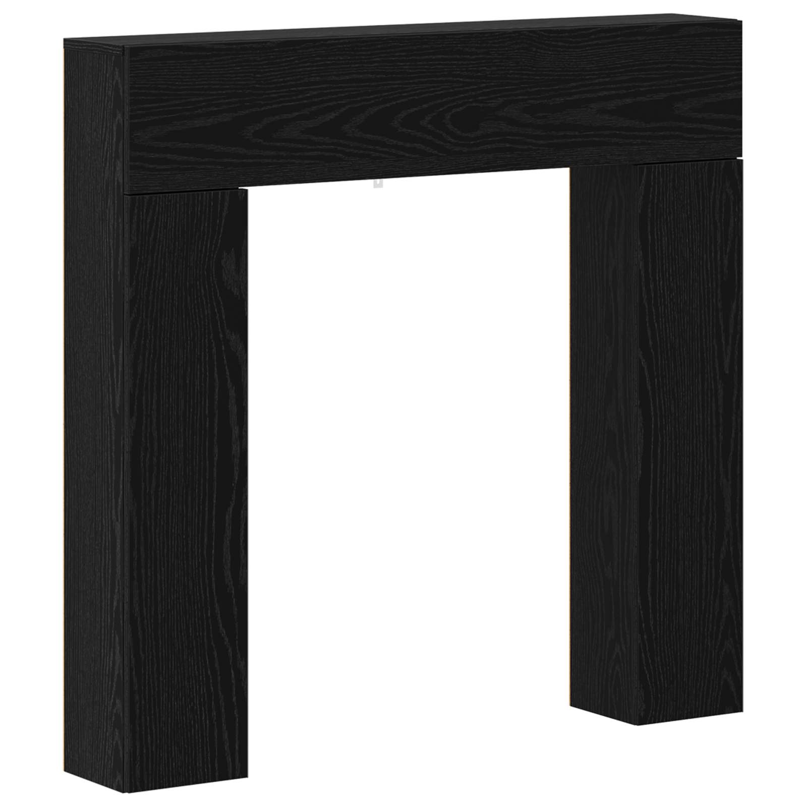 vidaXL Obudowa kominka Czarny dąb 102 x 18 x 100,5 cm
