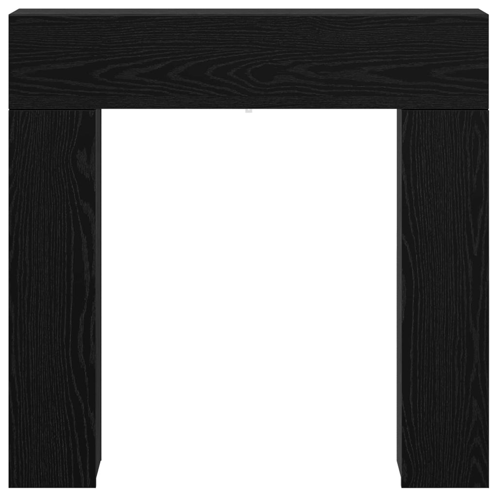vidaXL Obudowa kominka Czarny dąb 102 x 18 x 100,5 cm