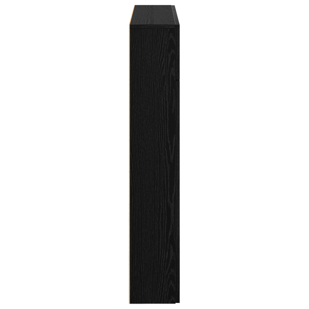 vidaXL Obudowa kominka Czarny dąb 102 x 18 x 100,5 cm