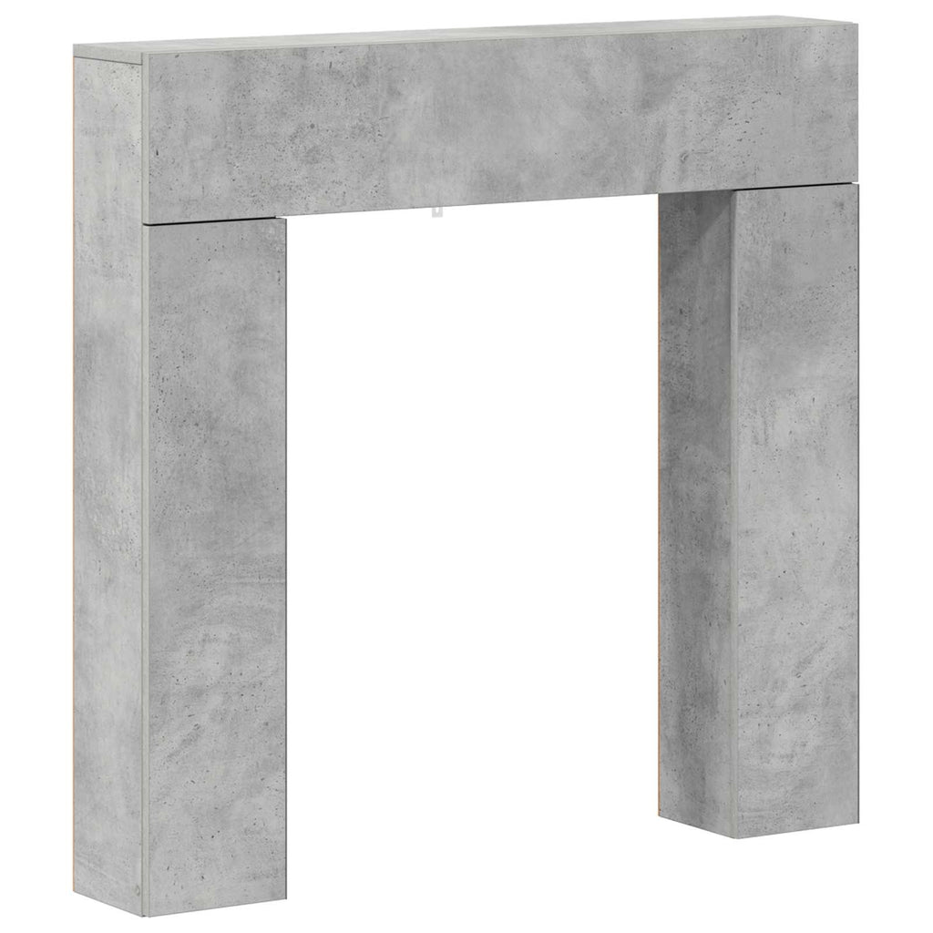 vidaXL Obudowa kominka Betonowy szary 102 x 18 x 100,5 cm
