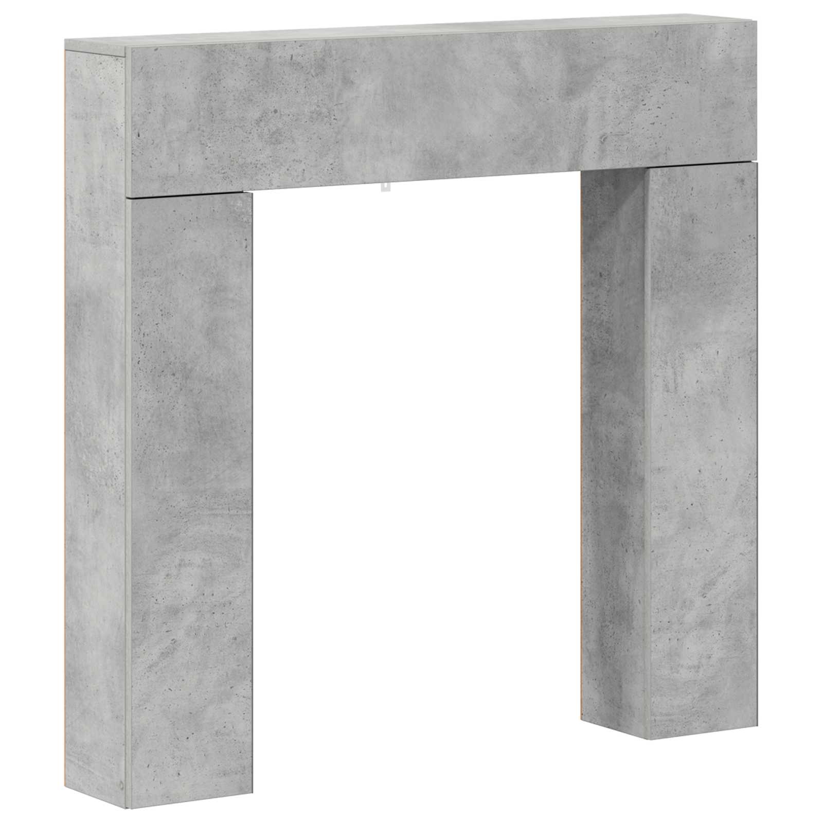 vidaXL Obudowa kominka Betonowy szary 102 x 18 x 100,5 cm